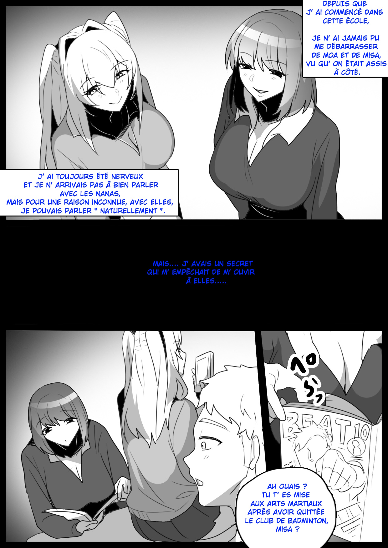 [The Nation of Head Scissors (Toppogi)] - Je suis devenu l'esclave, un vrai punching-ball par deux filles de ma classe qui ont découvert que j'étais masochiste. - [French]-[Censored] image number 2