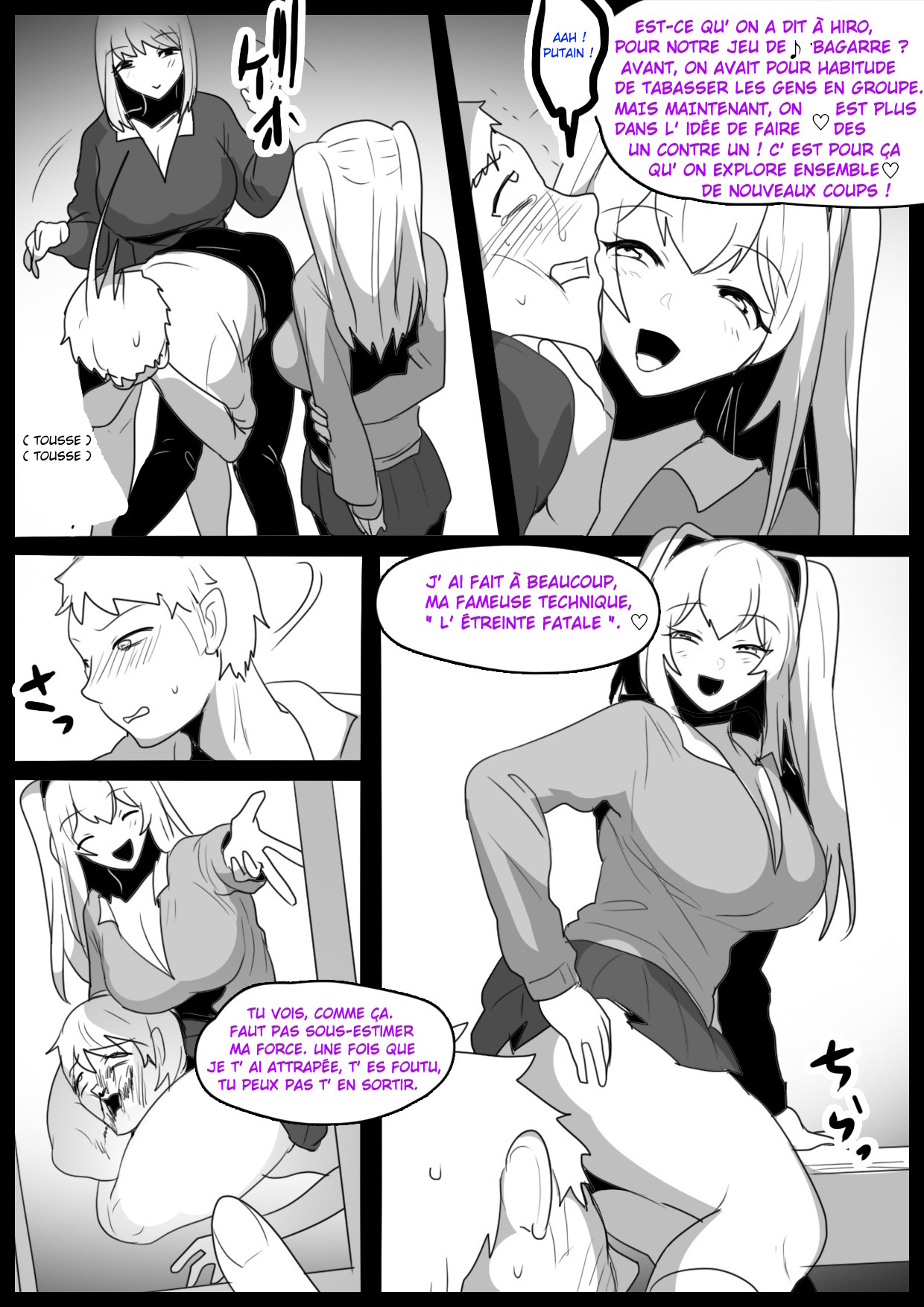 [The Nation of Head Scissors (Toppogi)] - Je suis devenu l'esclave, un vrai punching-ball par deux filles de ma classe qui ont découvert que j'étais masochiste. - [French]-[Censored] image number 4