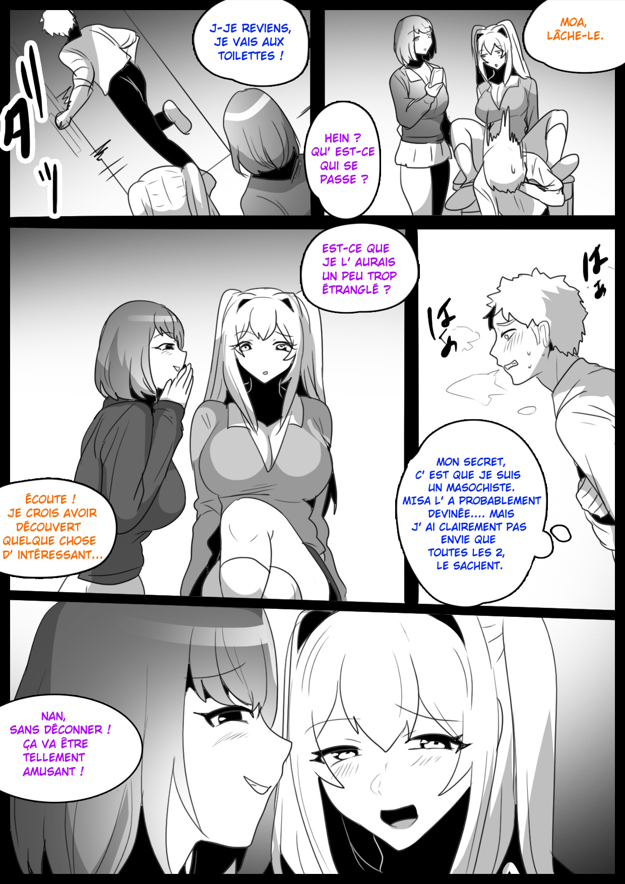 [The Nation of Head Scissors (Toppogi)] - Je suis devenu l'esclave, un vrai punching-ball par deux filles de ma classe qui ont découvert que j'étais masochiste. - [French]-[Censored] image number 7