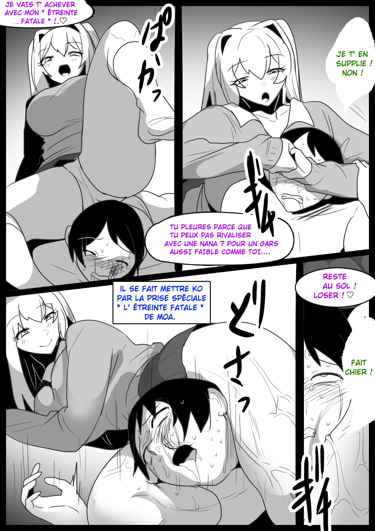 [The Nation of Head Scissors (Toppogi)] - Je suis devenu l'esclave, un vrai punching-ball par deux filles de ma classe qui ont découvert que j'étais masochiste. - [French]-[Censored] image number 13