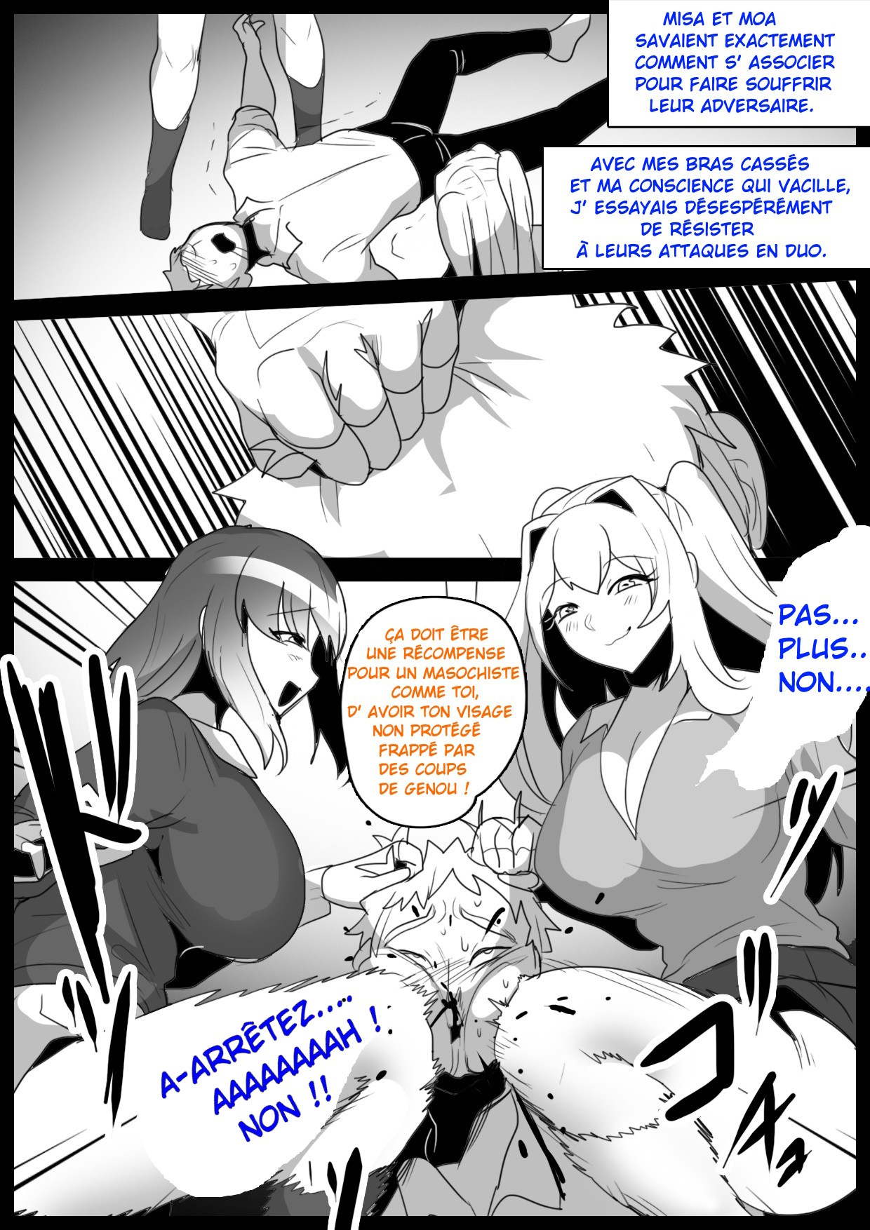 [The Nation of Head Scissors (Toppogi)] - Je suis devenu l'esclave, un vrai punching-ball par deux filles de ma classe qui ont découvert que j'étais masochiste. - [French]-[Censored] image number 26