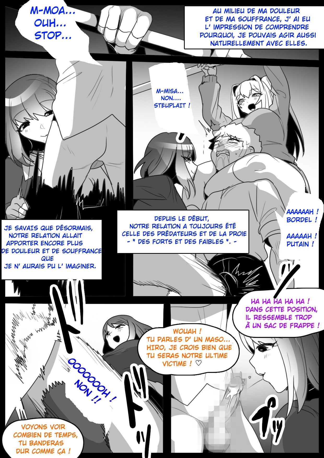 [The Nation of Head Scissors (Toppogi)] - Je suis devenu l'esclave, un vrai punching-ball par deux filles de ma classe qui ont découvert que j'étais masochiste. - [French]-[Censored] image number 27