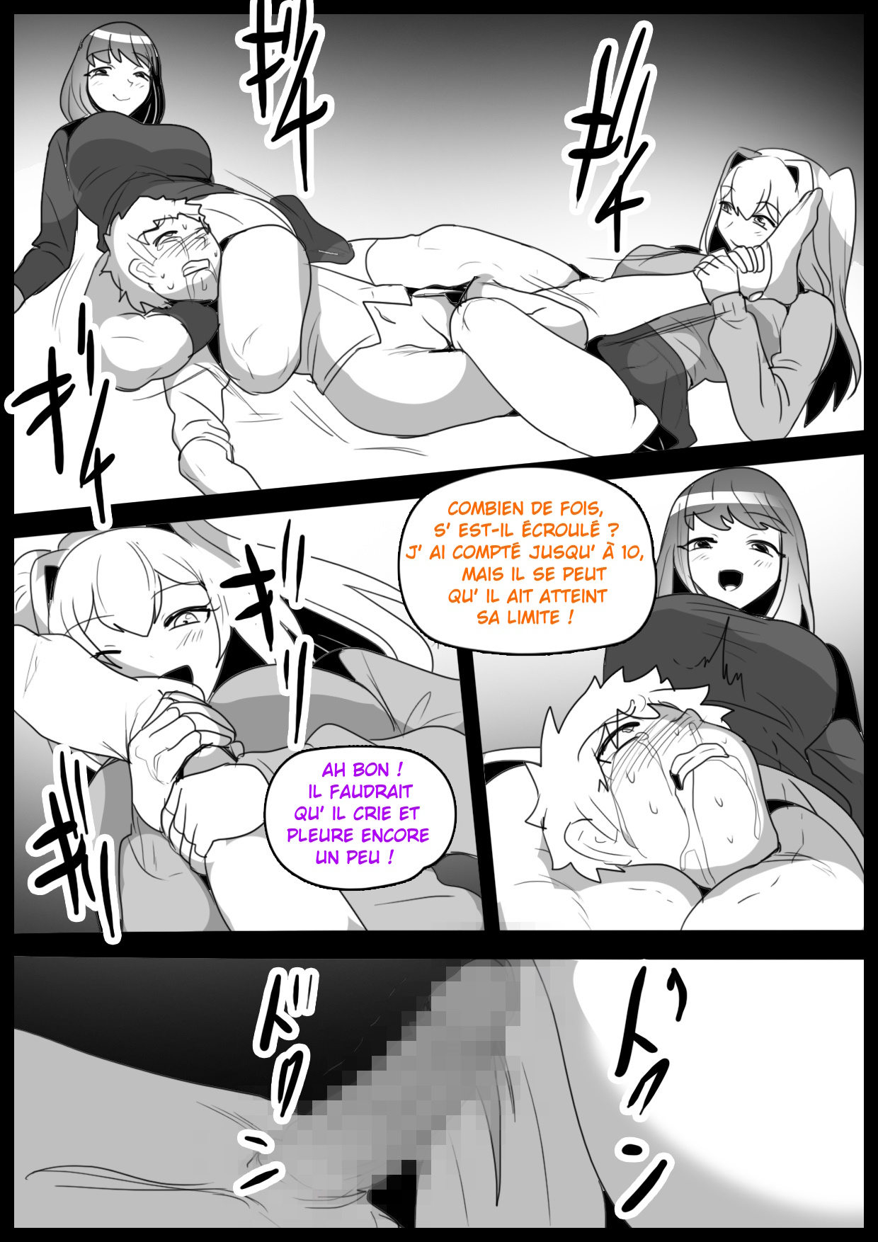 [The Nation of Head Scissors (Toppogi)] - Je suis devenu l'esclave, un vrai punching-ball par deux filles de ma classe qui ont découvert que j'étais masochiste. - [French]-[Censored] image number 28