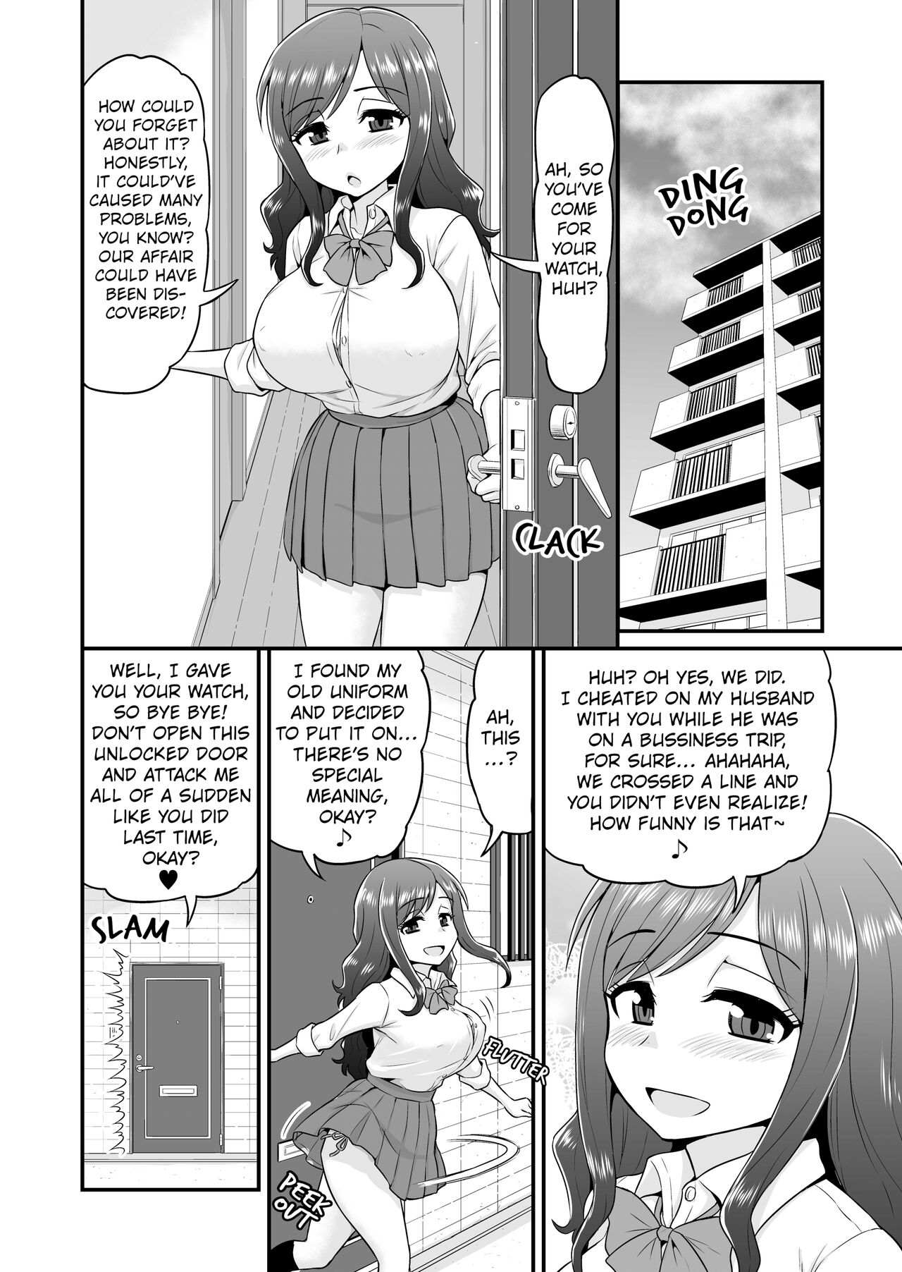 [Chimamire Yashiki (Gachonjirou)] Uwaki Hitozuma Nama Nakadashi Ottori Seiso Kakure Inran Hitozuma to Okute Dotei Otaku-kun | A Cheating Housewife's Raw Creampie [English] [FuDeORS] [Decensored] numero di immagine  15