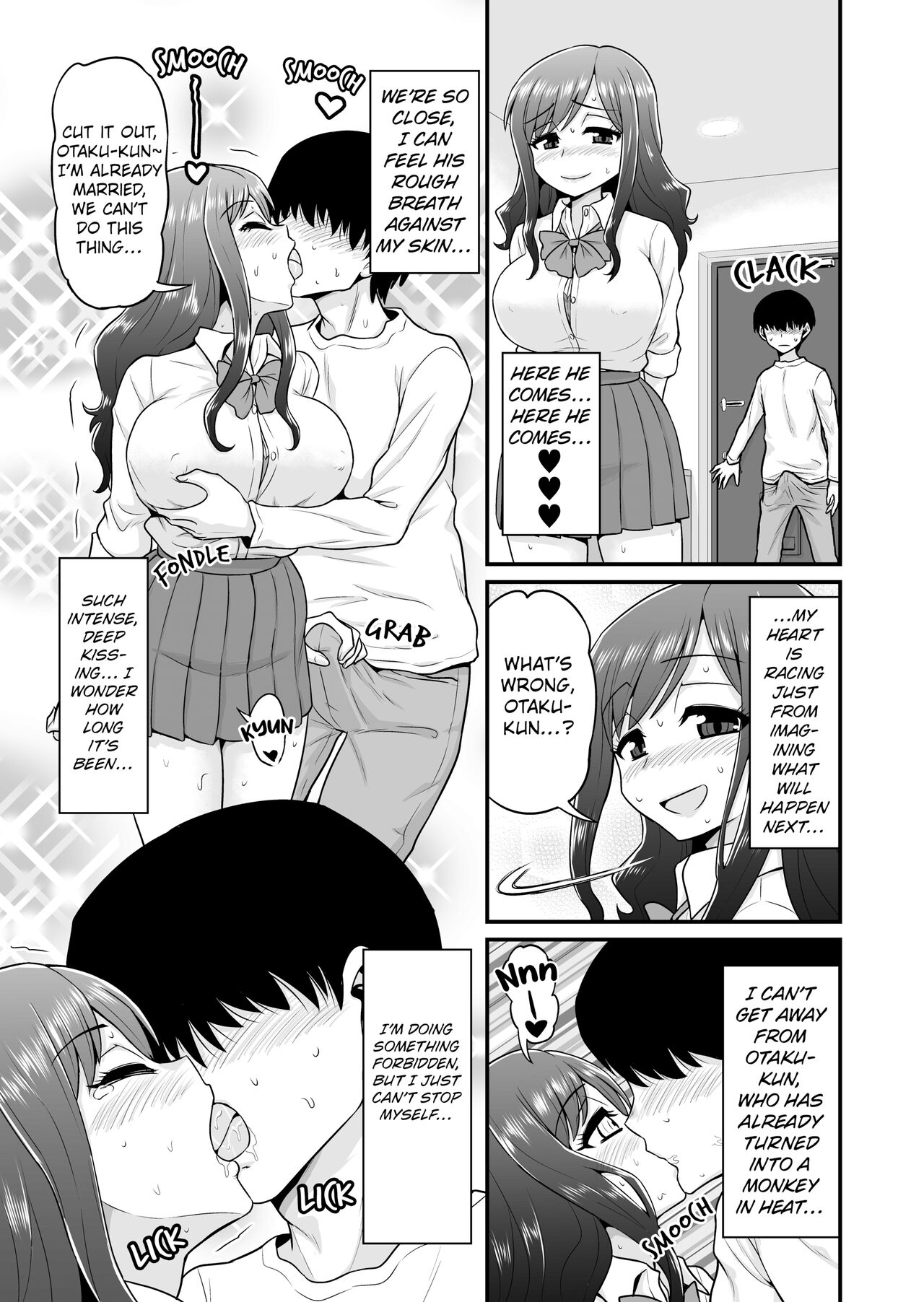 [Chimamire Yashiki (Gachonjirou)] Uwaki Hitozuma Nama Nakadashi Ottori Seiso Kakure Inran Hitozuma to Okute Dotei Otaku-kun | A Cheating Housewife's Raw Creampie [English] [FuDeORS] [Decensored] numero di immagine  16