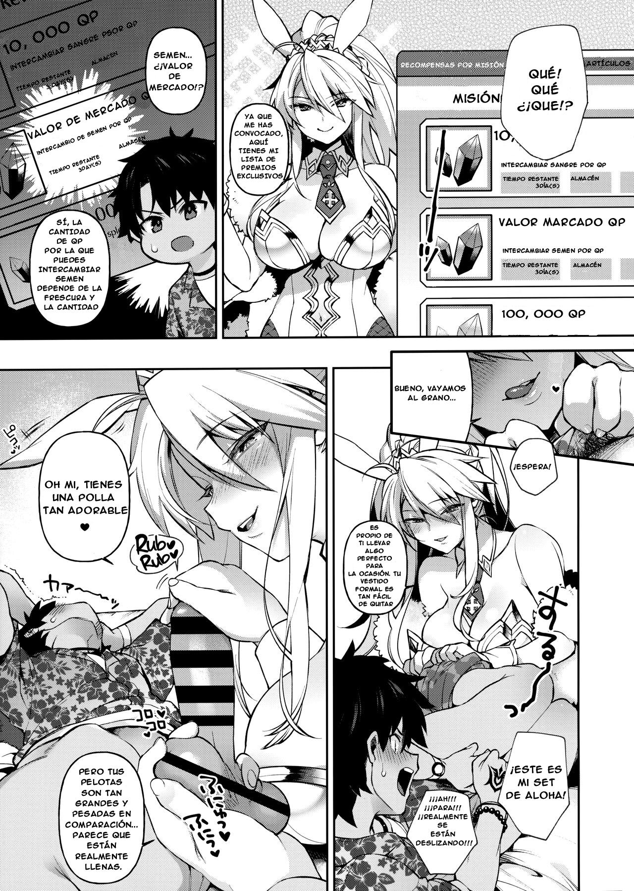 (C97) [Dodo Fuguri (Shindou)] QP ga Nakereba Semen o Daseba Yoi no desu | Si no Tienes Ningún QP, ¡Simplemente Dispara tu Semen! (Fate/Grand Order) [Spanish] [Foy Scanlation] изображение № 4