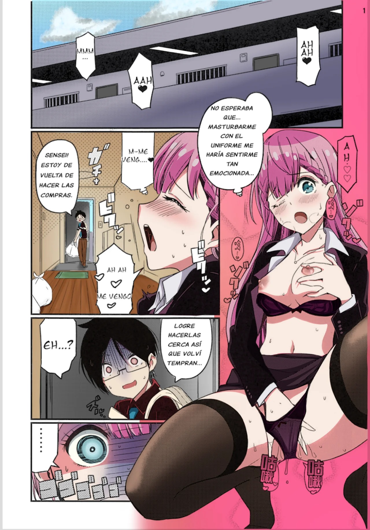 (C96) [Etoile Zamurai (Gonta)] Suki Suki Mafuyu Sensei (Bokutachi wa Benkyou ga Dekinai) [Spanish] [Darkss 153] [Colorized] [Incomplete] image number 3