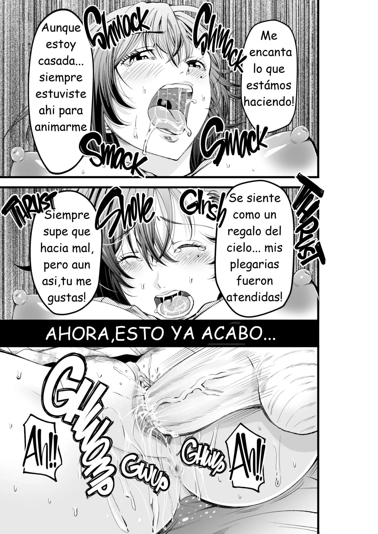 [Akiba Maou (Akiha@)] Osananetori ~Suki datta Osananajimi Hitozuma o Netotta Kekka~  [Spanish] [Decensored] [Digital] imagen número 44