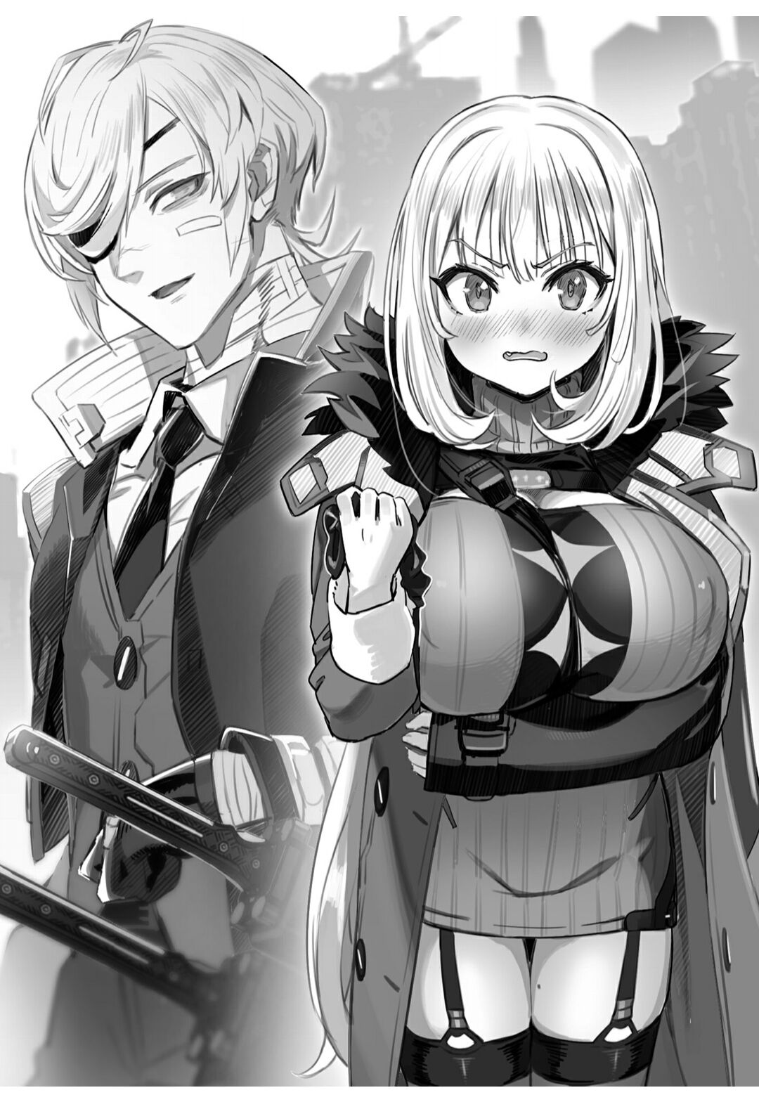 [Dokuzu Kento × Ookuma Nekosuke] Goetia・Shock - Dennou Tantei Alicia to Sumie no Akumu image number 18