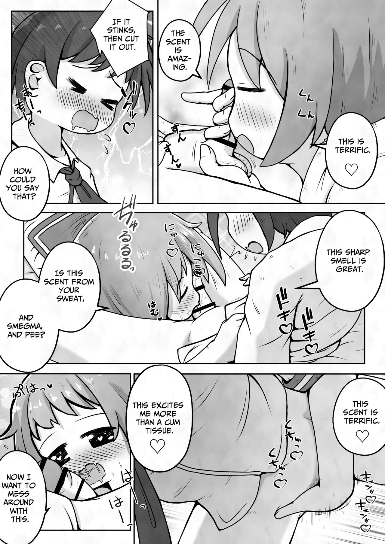 [Ecchi Ecchi Daifuku (Neko Daifuku)] I want my sister to stop making me take off my pants without permission and masturbate with the smell of dirt! [English] [TsukiNet] 10eme image