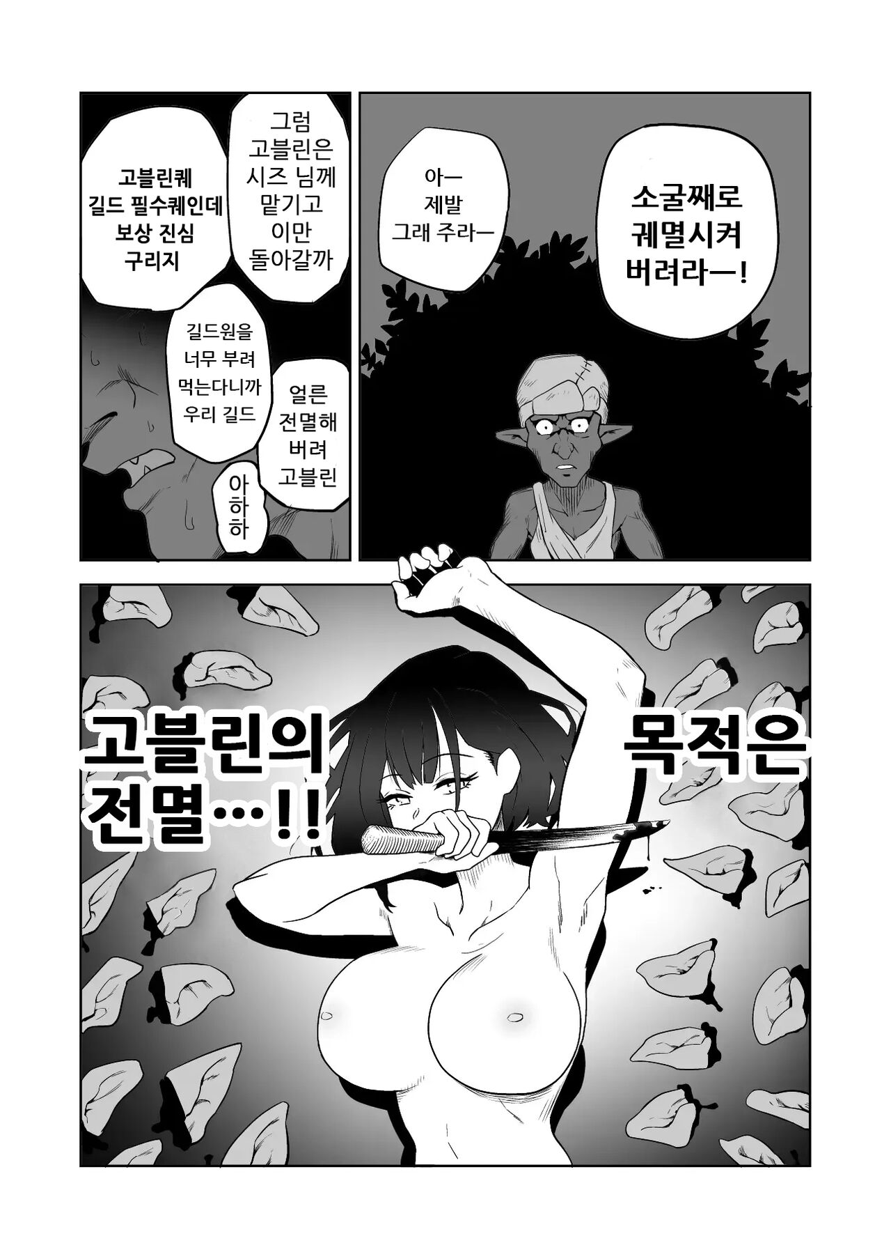 [やまばたけ] 잡몹간이 목적인 도M 여기사가 정말로 고블린의 성노예가 되는 이야기 전편 [korean] image number 13