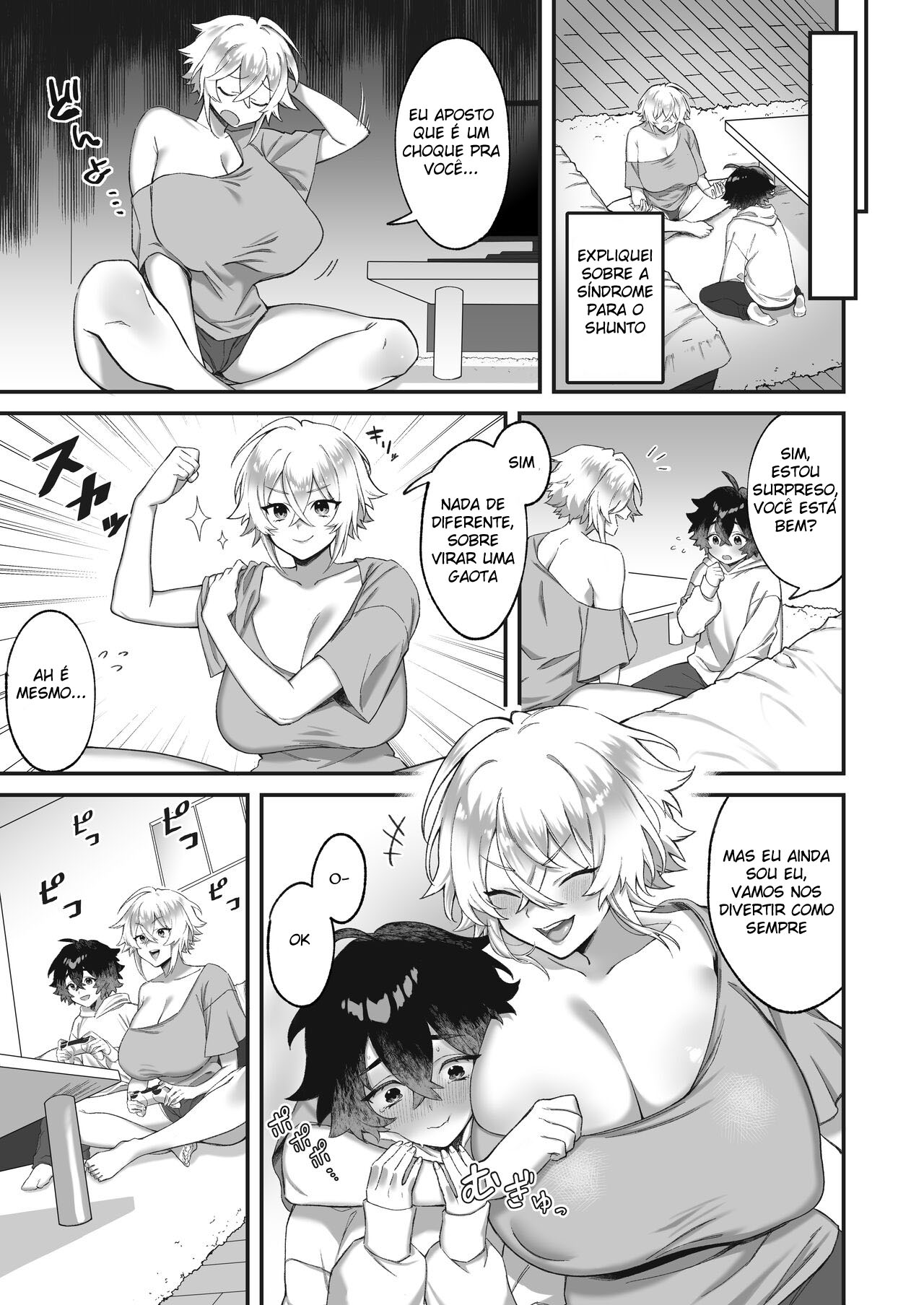 [Tempest (Imaki Ten, P Taro)] On'na ni natta ore to kaonajimi to no kankei ga kawaru toki How My Relationship With My Acquaintance Changed When I Turned Into a Girl [Portuguese-BR] Bildnummer 12