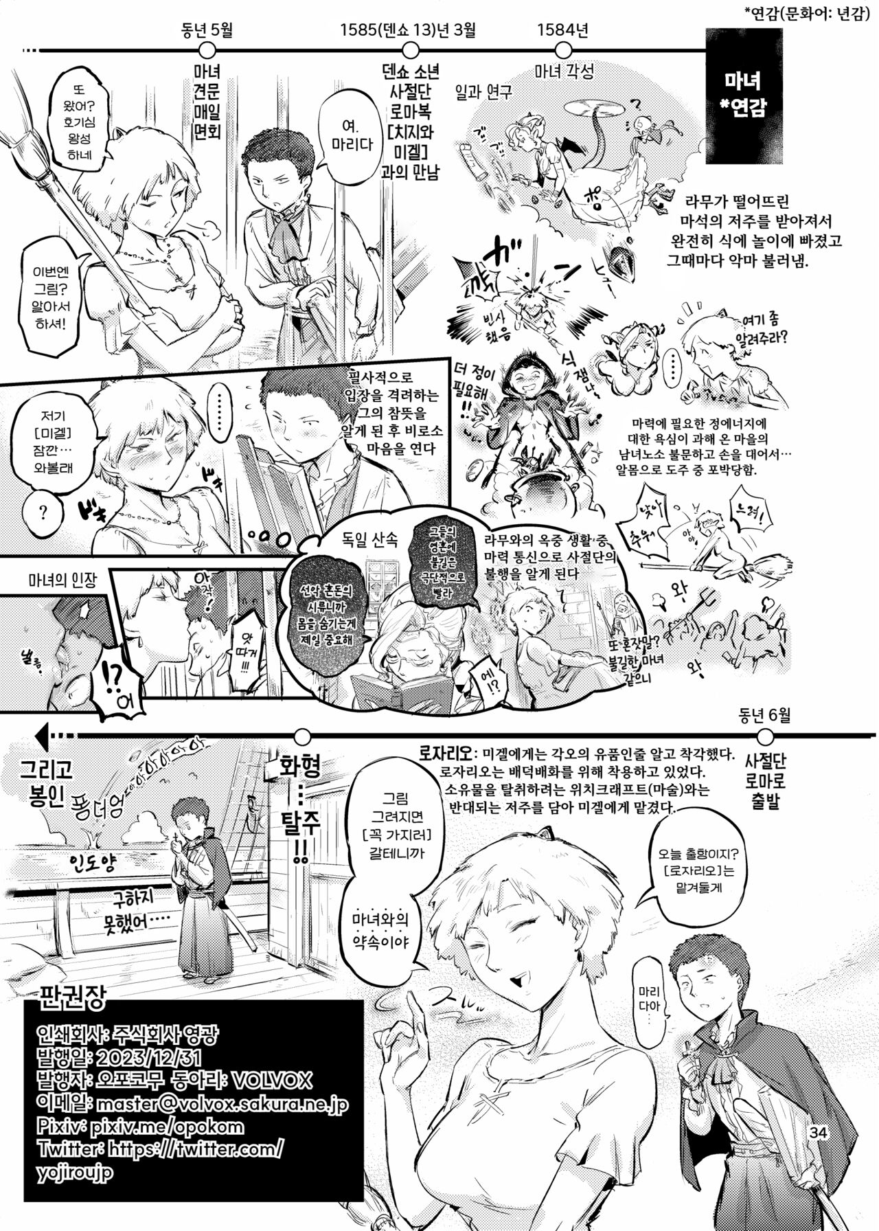 [VOLVOX (O.p/com)] Majo wa Seija o Ana de Yogosu | 마녀는 성자를 구멍으로 더럽힌다 [Korean] [Digital] 图片编号 36