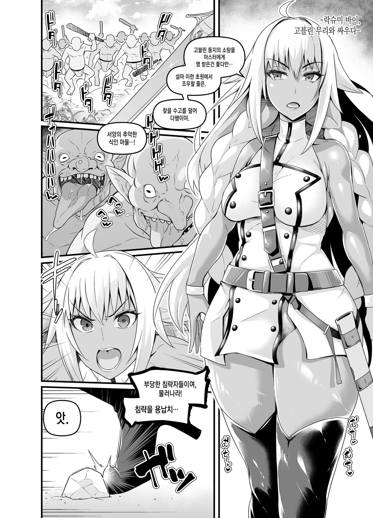 [Ankoman] Lakshmi Bai, Goblin no Mure to Tatakau | 락슈미 바이 고블린 무리와 싸우다 (Fate/Grand Order) [Korean] numero di immagine  2