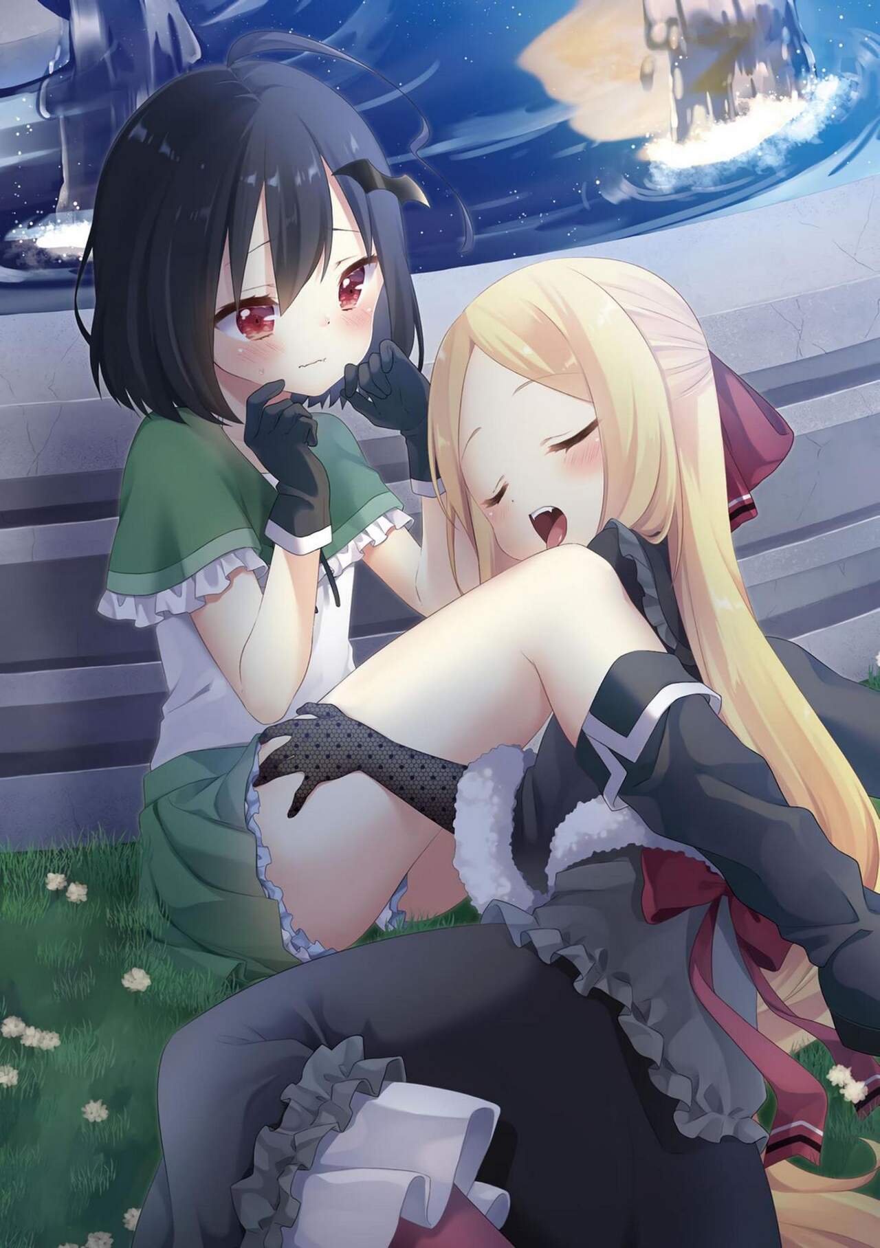 [Ningen Mukotsu, Kuune Rin] Hiyuri no Kizuna Furyou Onee-san to Kyuuketsu Shoujo-tachi - Scarlet Lily Bond Ch. 1 [Chinese] [script7810汉化] [Digital] image number 3