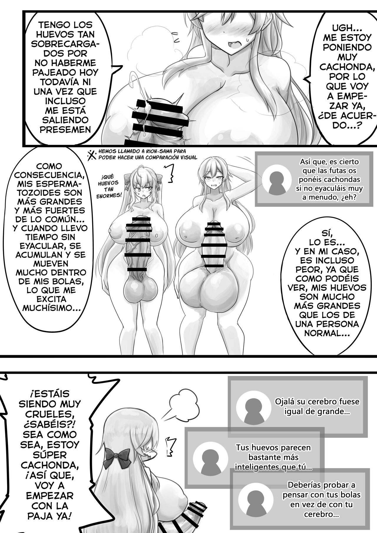 [Niziryu Dark Side (Nizikuroryu)] [Onanie Haishin] Onna Kishi no Shasei Misetaru!! | [Masturbación en directo] ¡¡Así es como eyacula una caballera futanari!! (Nijisanji) [Digital] [Spanish] [MFT-Team] image number 4