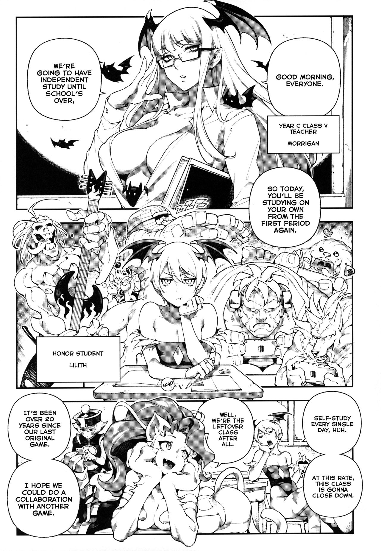 (C97) [Bear Hand (Ireading, Fishine)] Fighter Girls Vampire (Darkstalkers) [English] [Nishimaru] изображение № 3