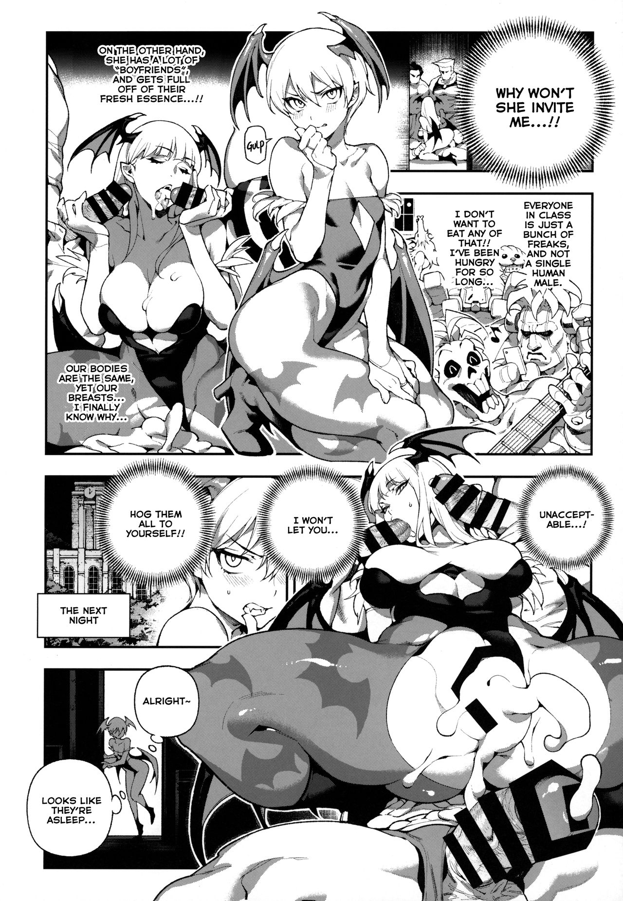 (C97) [Bear Hand (Ireading, Fishine)] Fighter Girls Vampire (Darkstalkers) [English] [Nishimaru] изображение № 6
