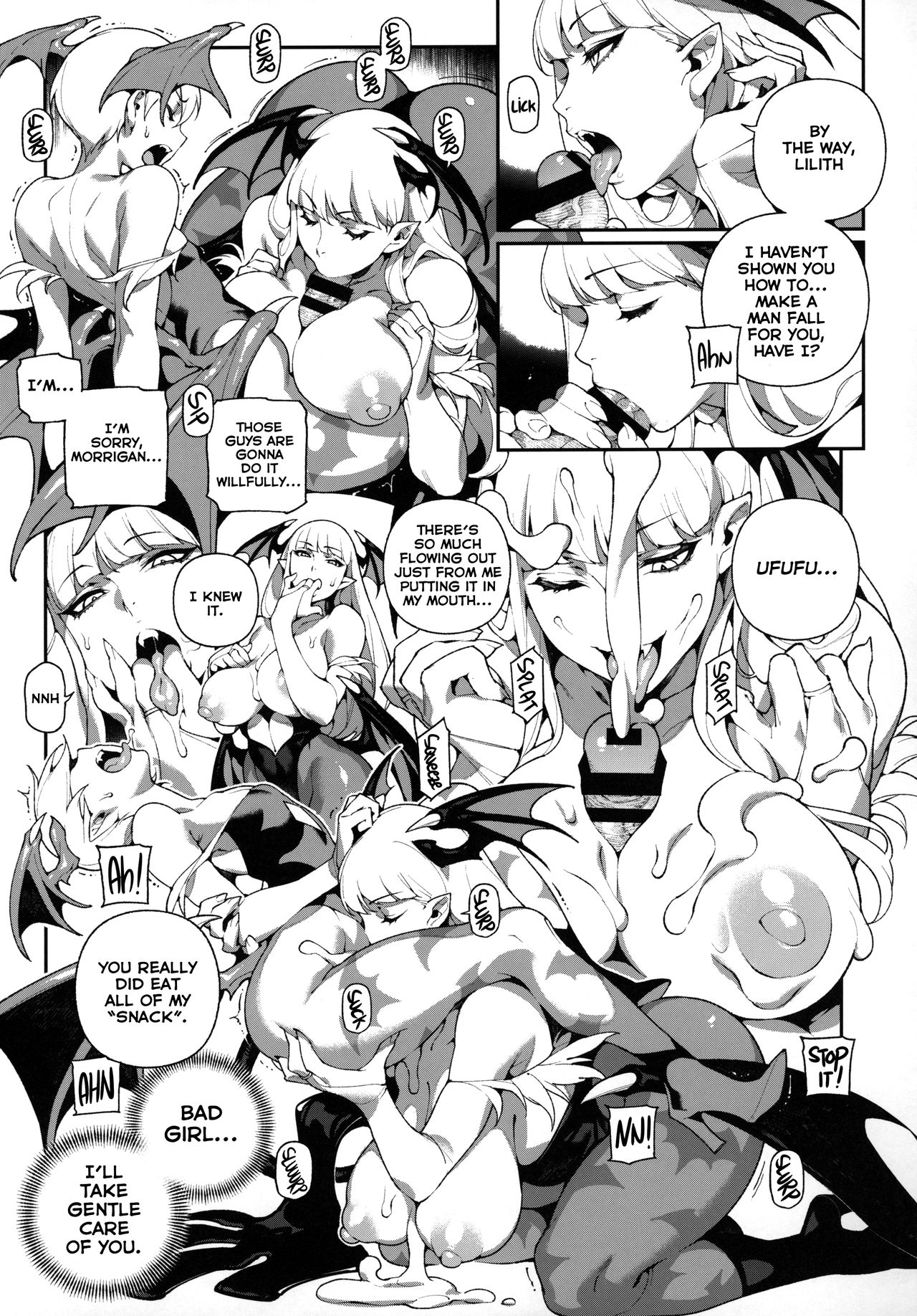 (C97) [Bear Hand (Ireading, Fishine)] Fighter Girls Vampire (Darkstalkers) [English] [Nishimaru] изображение № 14