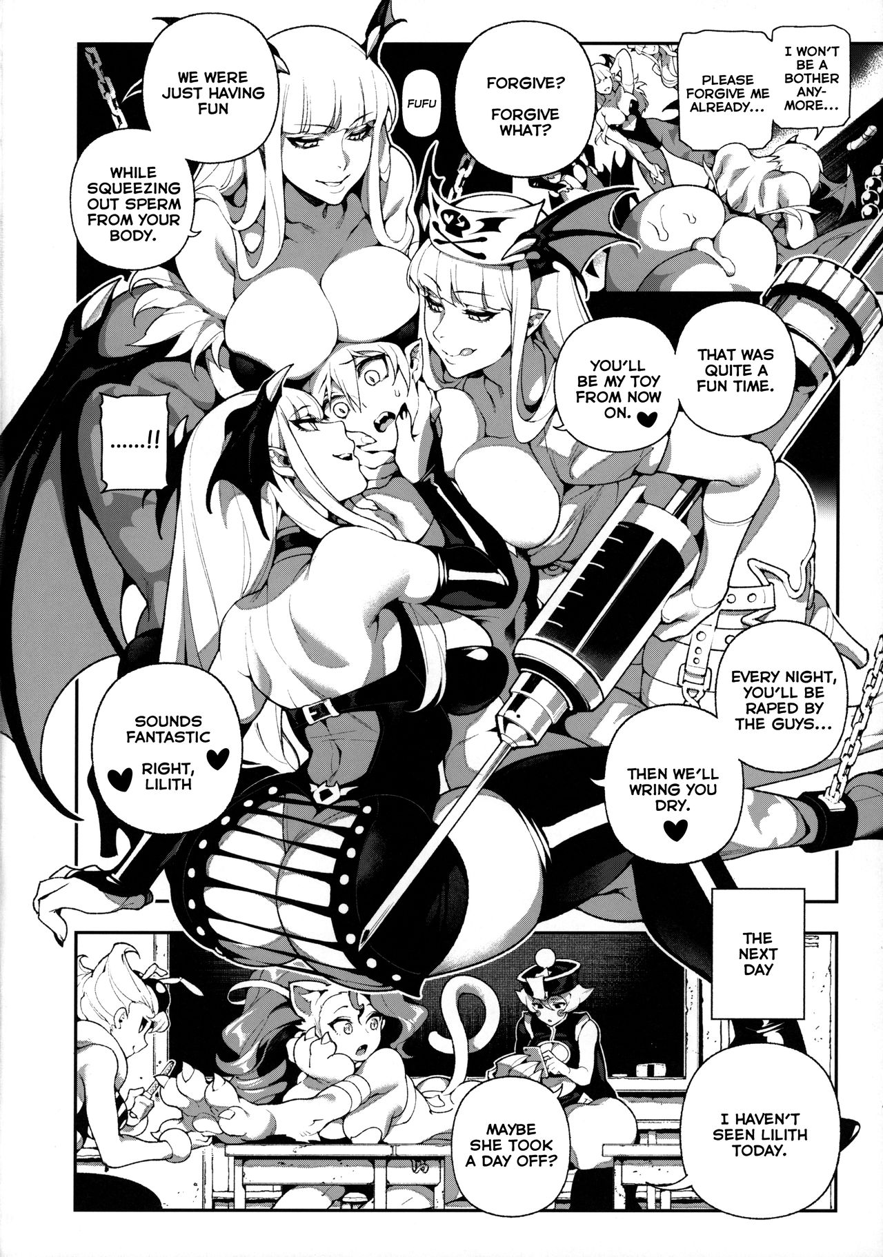 (C97) [Bear Hand (Ireading, Fishine)] Fighter Girls Vampire (Darkstalkers) [English] [Nishimaru] изображение № 21