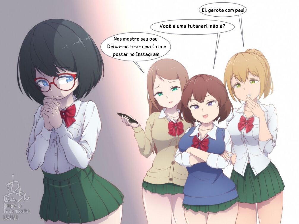 Teasing a futanari girl 画像番号 1