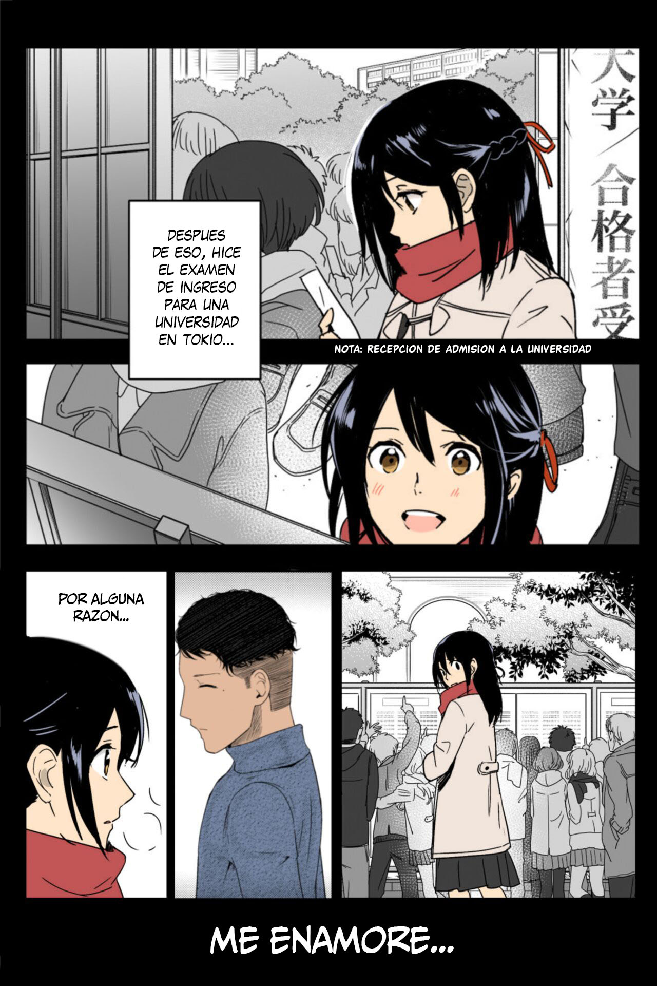 (SC2017 Winter) [Syukurin] Mitsuha ~Netorare~ (Kimi no Na wa.) [Spanish] [New Scan Doujin] [Colorized] numero di immagine  15