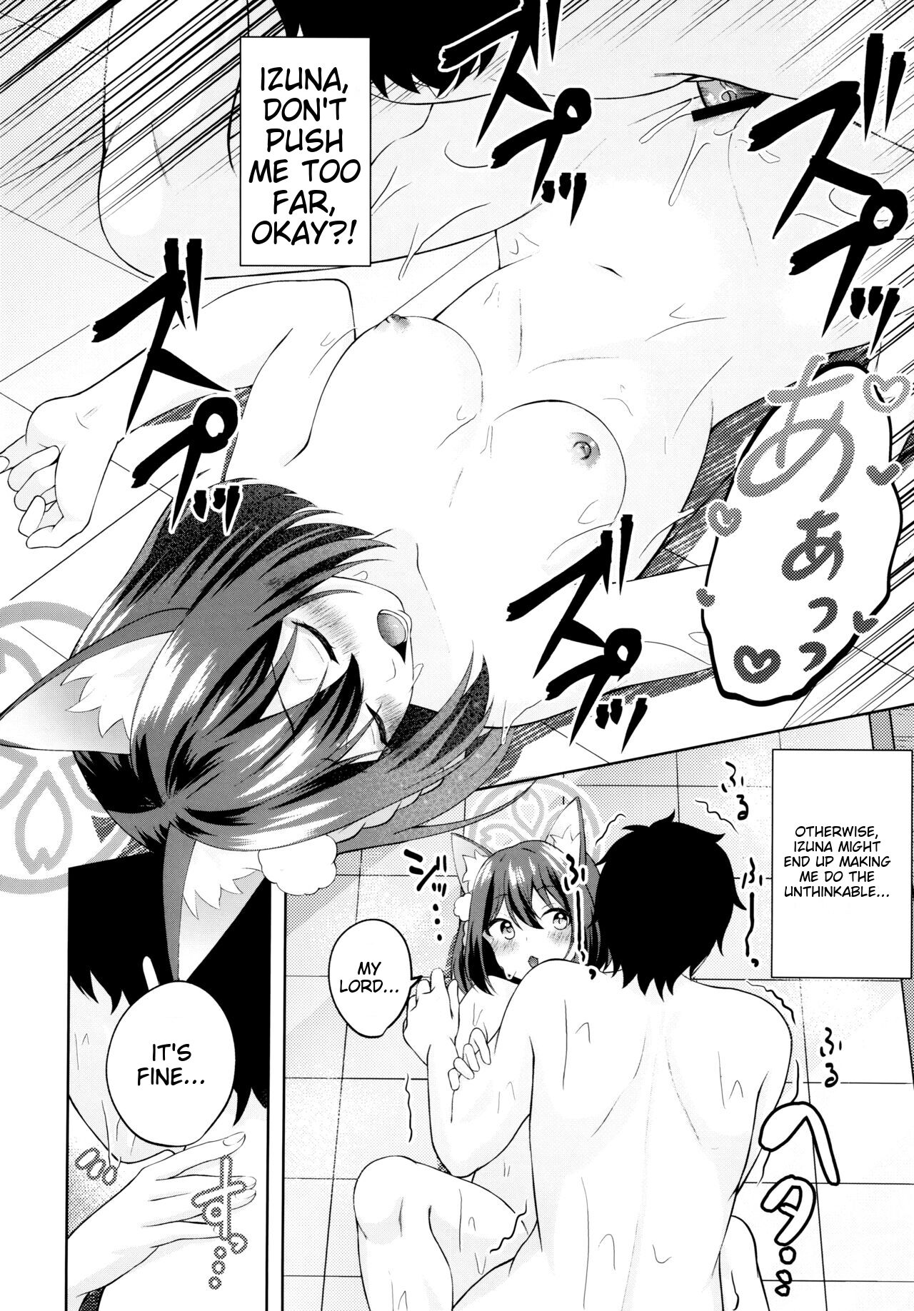 (C103) [Ringo Ameya (Aronyan)] Yuki wa Konkon Izuna no Manko (Blue Archive) [English] [MTL] image number 15