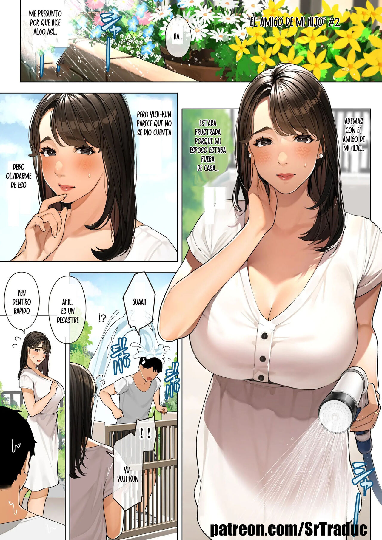 [Sakura no Tomoru Hi e] Kinjo no Hitozuma-san "Musuko no Otomotachi #2" | Mujer Casada del Barrio "El Amigo de mi Hijo #2" [Spanish] [SrTraduc] image number 2