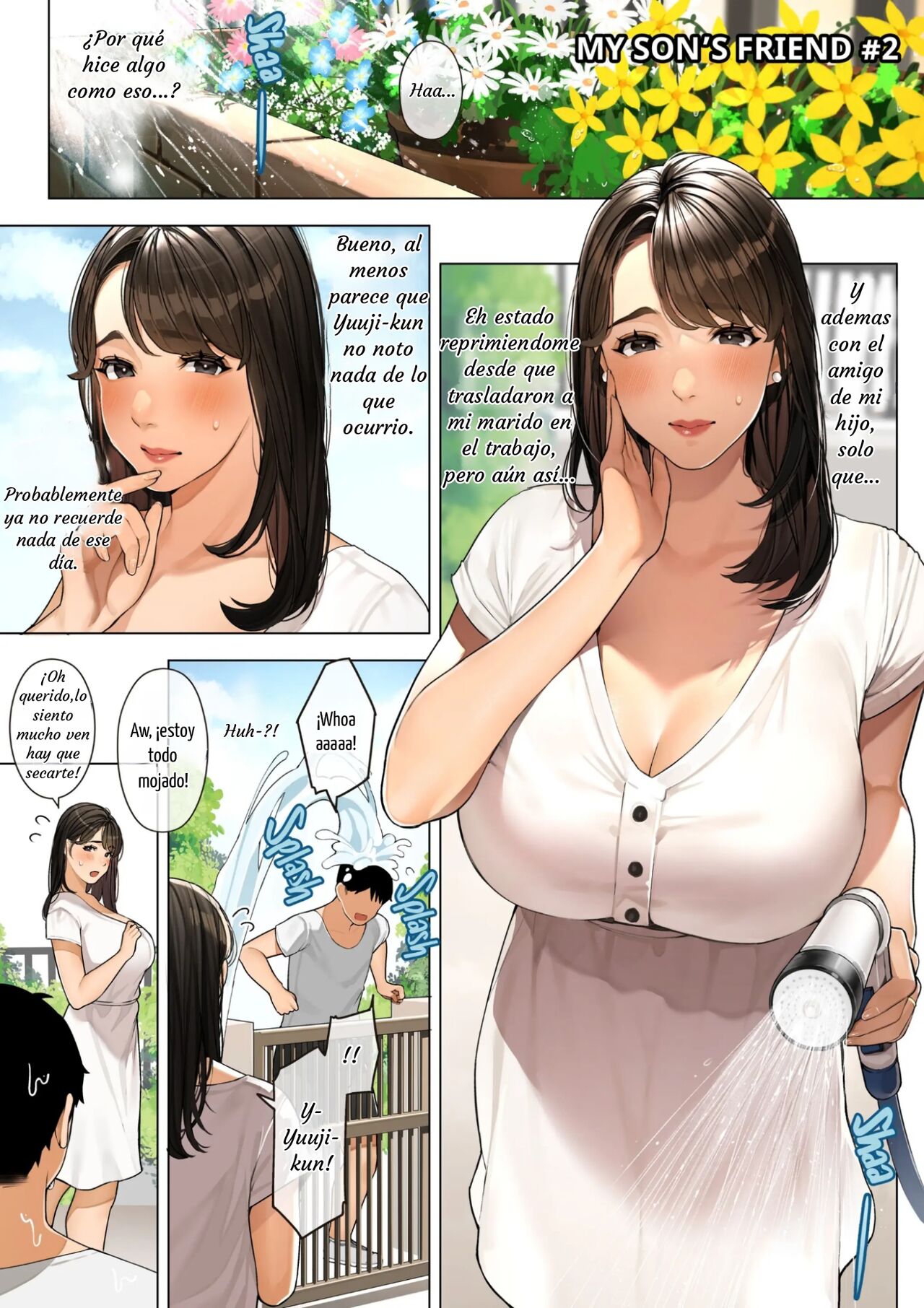 [Sakura no Tomoru Hi e] Kinjo no Hitozuma-san "Musuko no Otomotachi #2" [Spanish] [Yoru] image number 2