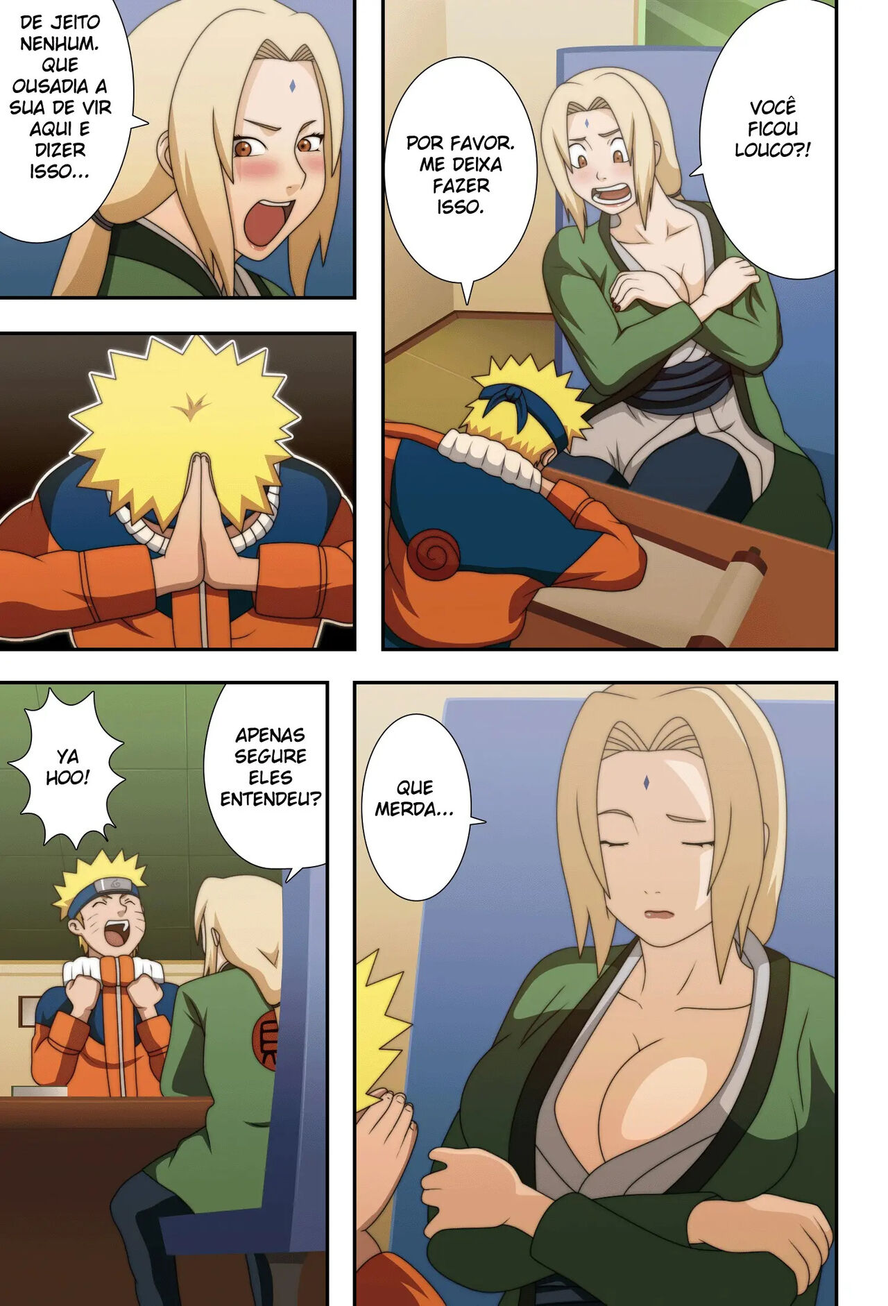 Naruho-Dou Naruto e Tsunade Kyonyuu No Ninja Chichikage  BigBreast Ninja  portuguese image number 4