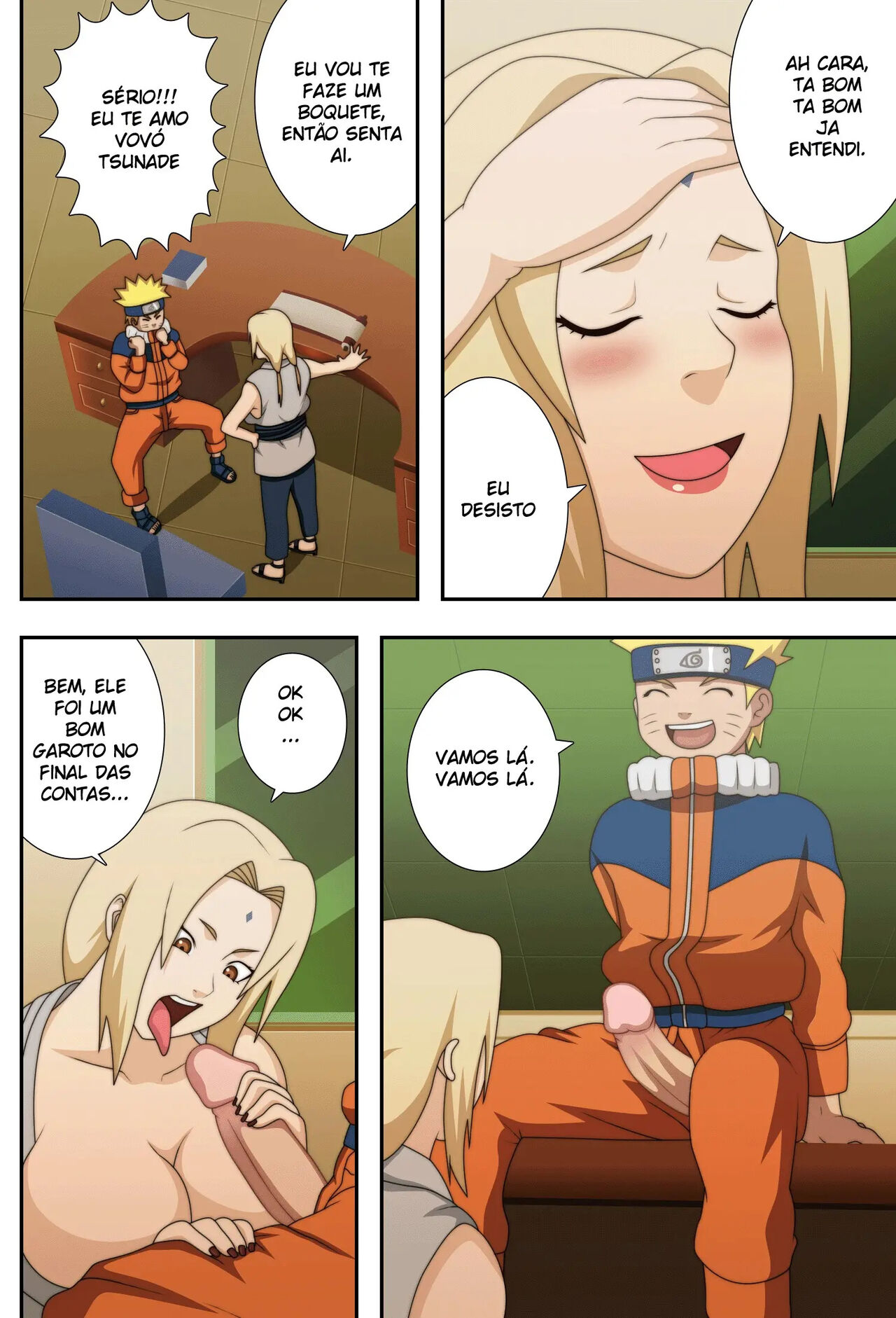 Naruho-Dou Naruto e Tsunade Kyonyuu No Ninja Chichikage  BigBreast Ninja  portuguese image number 11