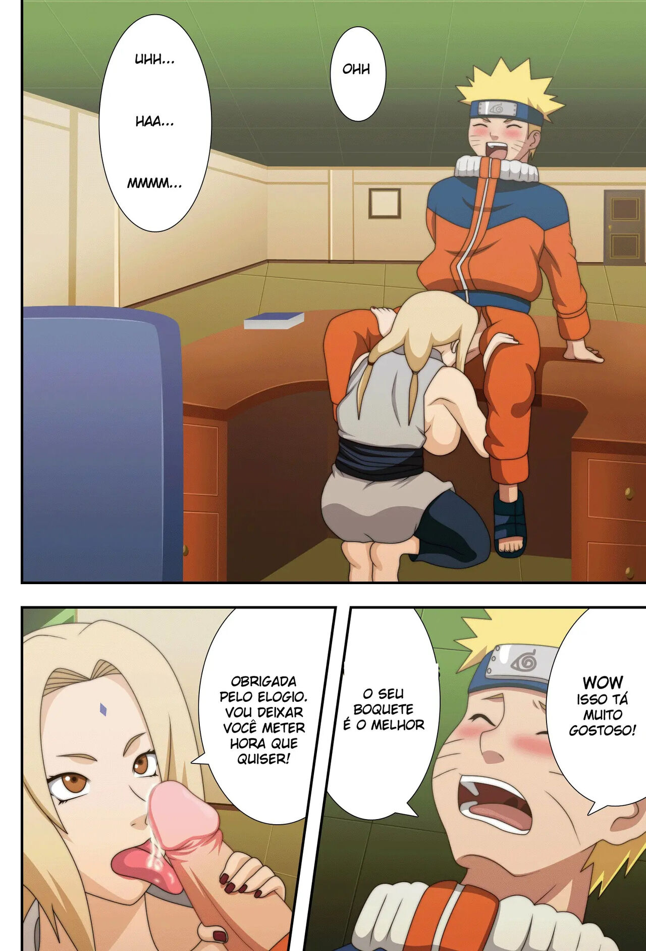 Naruho-Dou Naruto e Tsunade Kyonyuu No Ninja Chichikage  BigBreast Ninja  portuguese image number 13