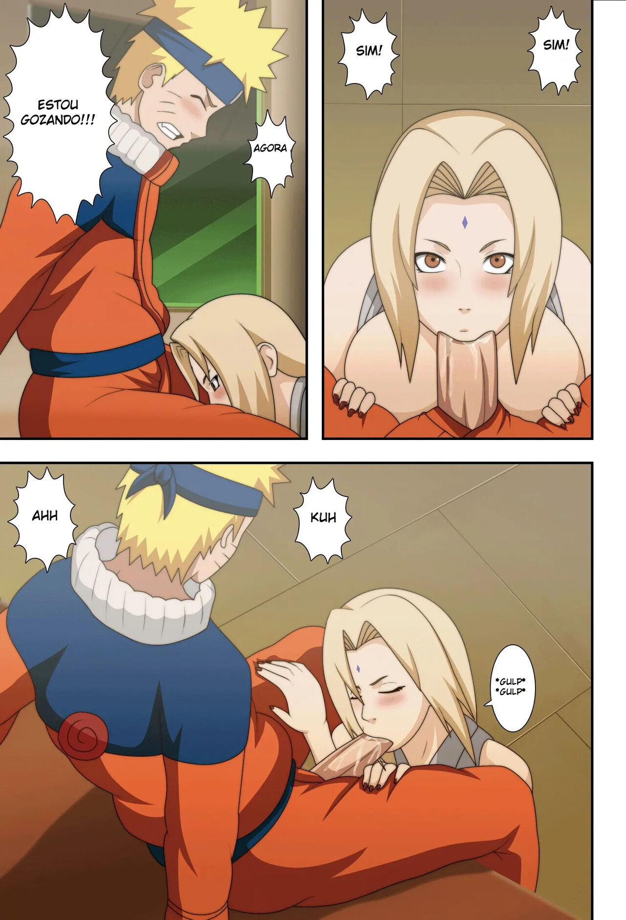 Naruho-Dou Naruto e Tsunade Kyonyuu No Ninja Chichikage  BigBreast Ninja  portuguese image number 14