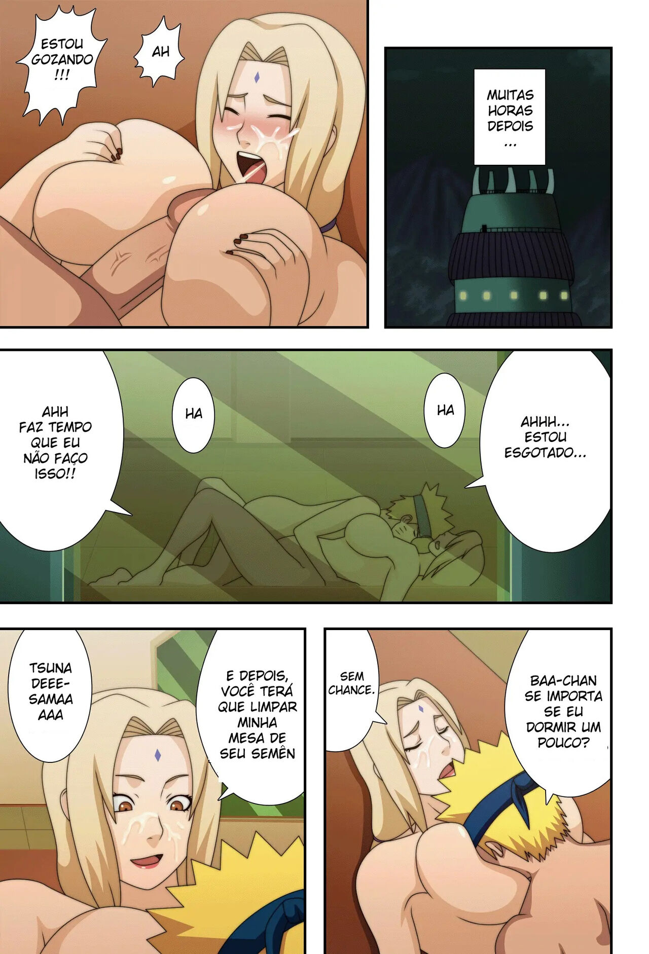 Naruho-Dou Naruto e Tsunade Kyonyuu No Ninja Chichikage  BigBreast Ninja  portuguese image number 40