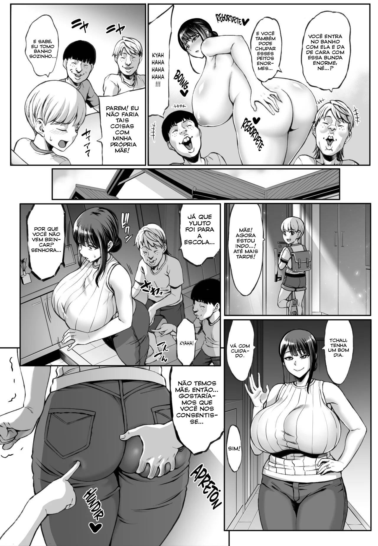 [Aodouhu (Neromashin)] Omae no Kaa-chan Ikutoki no Kao Sugee Busu da zo w + C102 Omake Honpen Sonogo [Portuguese-BR] [Bakai.org] 画像番号 4