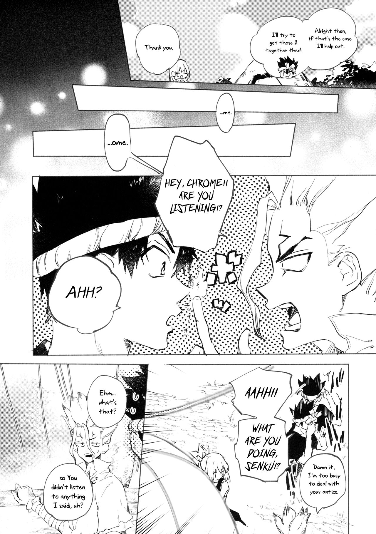 (The ROCK 2) [tcnc (Serizawa Nae)] Sekki Sekai de Mabushii Natsu (Dr. STONE) [English] [Uncle Bane] image number 5