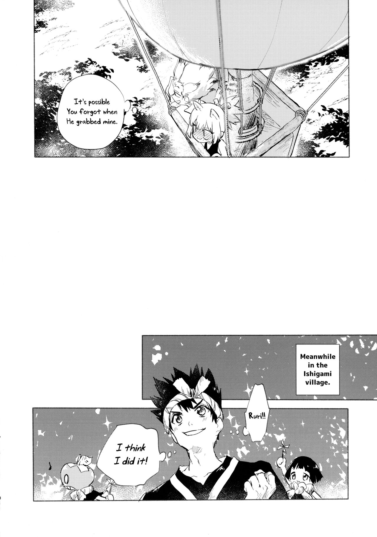 (The ROCK 2) [tcnc (Serizawa Nae)] Sekki Sekai de Mabushii Natsu (Dr. STONE) [English] [Uncle Bane] image number 11