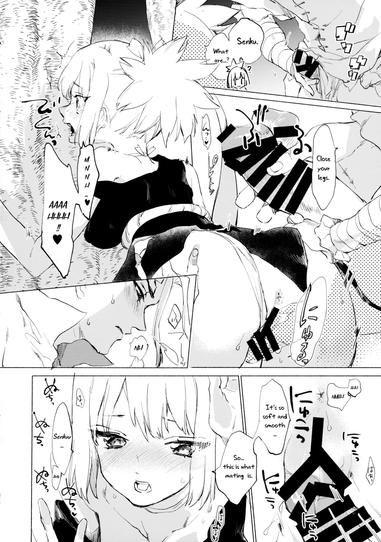 (The ROCK 2) [tcnc (Serizawa Nae)] Sekki Sekai de Mabushii Natsu (Dr. STONE) [English] [Uncle Bane] image number 29