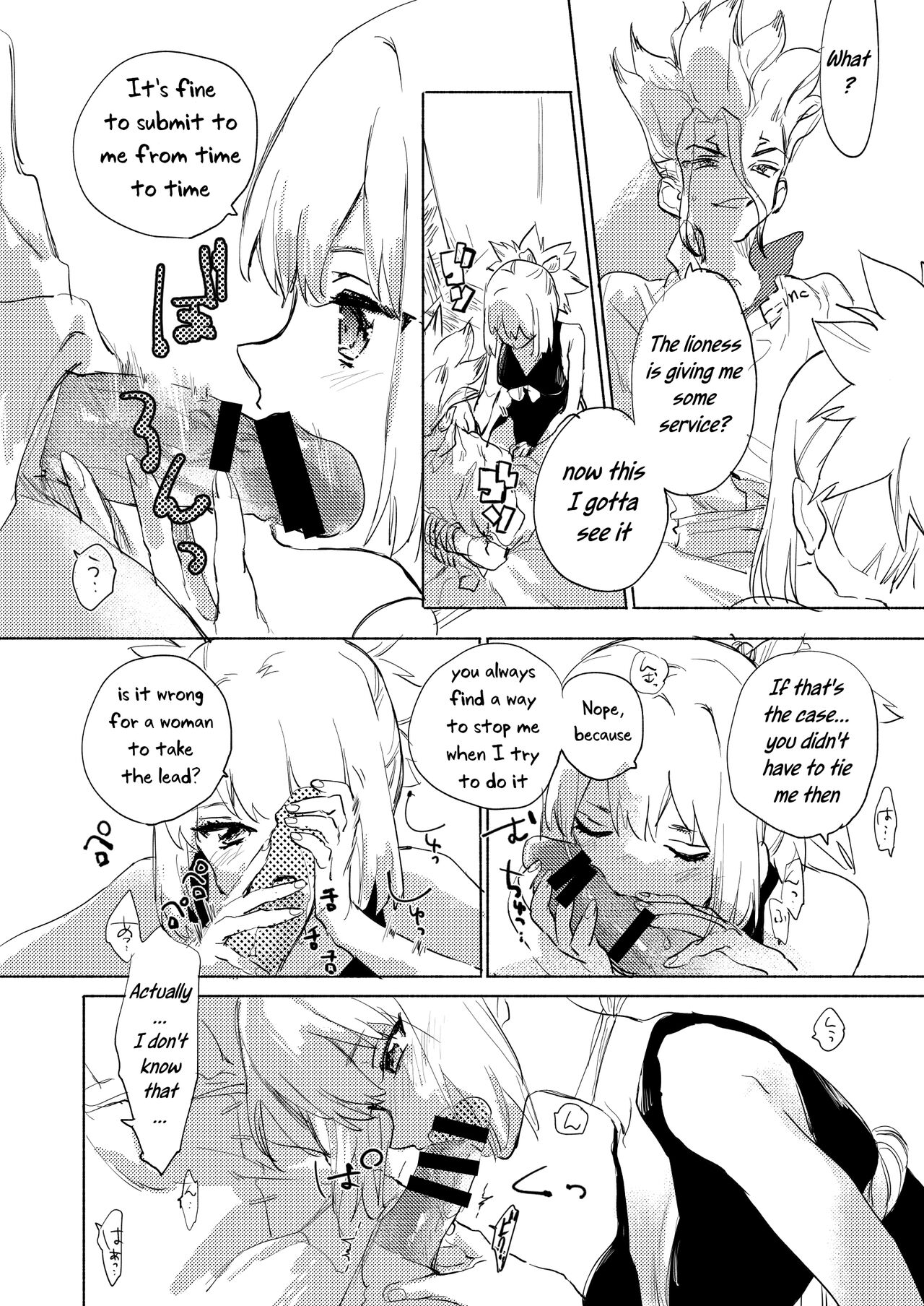 [Serizawa Nae] Koha ga Senchin wo Pero Suru Manga (Dr. STONE) [English] [Uncle Bane] image number 3