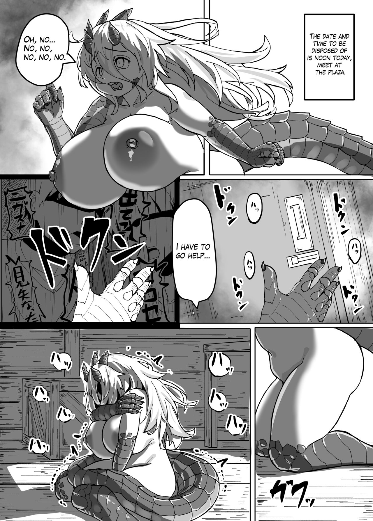 [Saikutsu Kichi (Kagarimachi Konatsu)] Because That Night Was The Happiest They've Ever Been - Persecuted Dragon Girl and an Assassin at His Limit Forget Human Speech and Have Beastly Sex[English] [Digital] 10eme image