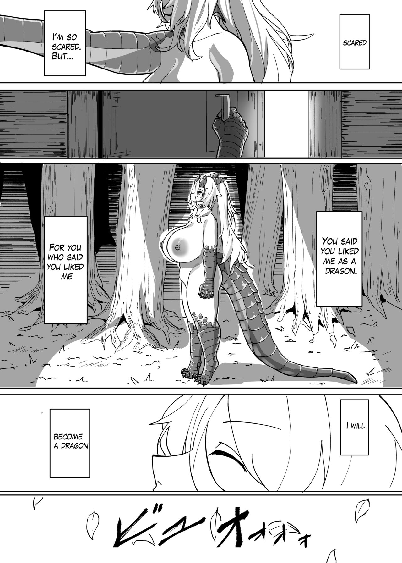 [Saikutsu Kichi (Kagarimachi Konatsu)] Because That Night Was The Happiest They've Ever Been - Persecuted Dragon Girl and an Assassin at His Limit Forget Human Speech and Have Beastly Sex[English] [Digital] 14eme image