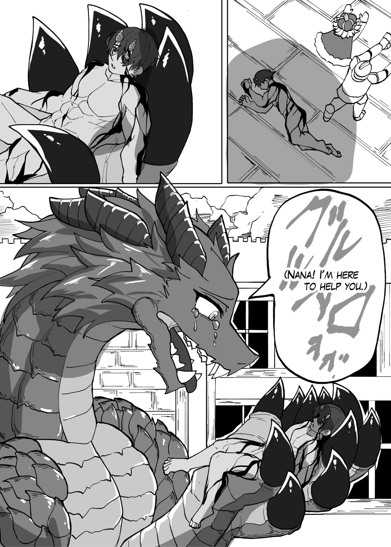 [Saikutsu Kichi (Kagarimachi Konatsu)] Because That Night Was The Happiest They've Ever Been - Persecuted Dragon Girl and an Assassin at His Limit Forget Human Speech and Have Beastly Sex[English] [Digital] 18eme image