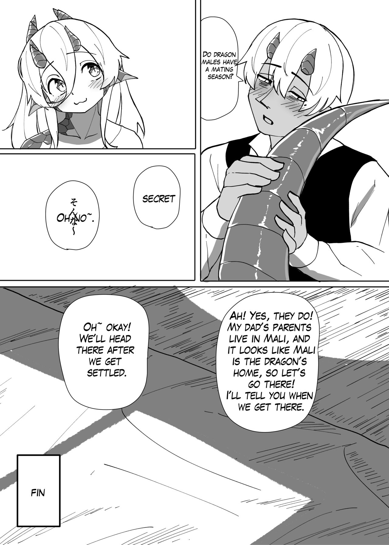 [Saikutsu Kichi (Kagarimachi Konatsu)] Because That Night Was The Happiest They've Ever Been - Persecuted Dragon Girl and an Assassin at His Limit Forget Human Speech and Have Beastly Sex[English] [Digital] 84eme image