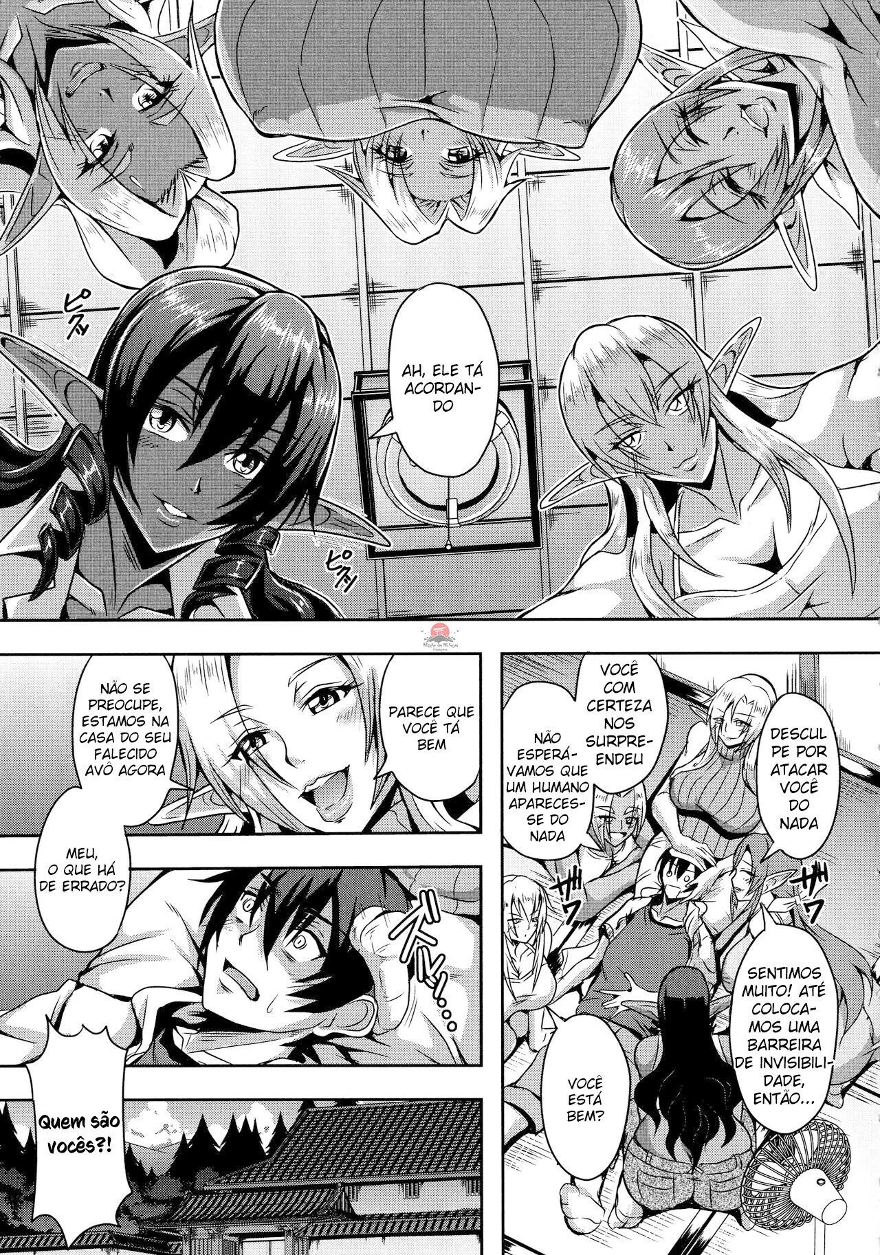 [Mifune Seijirou] Elf Harem no Mori to Kozukuri Keiyaku (Elf Harem Monogatari) [Portuguese-BR] [Bakai.org] 画像番号 9