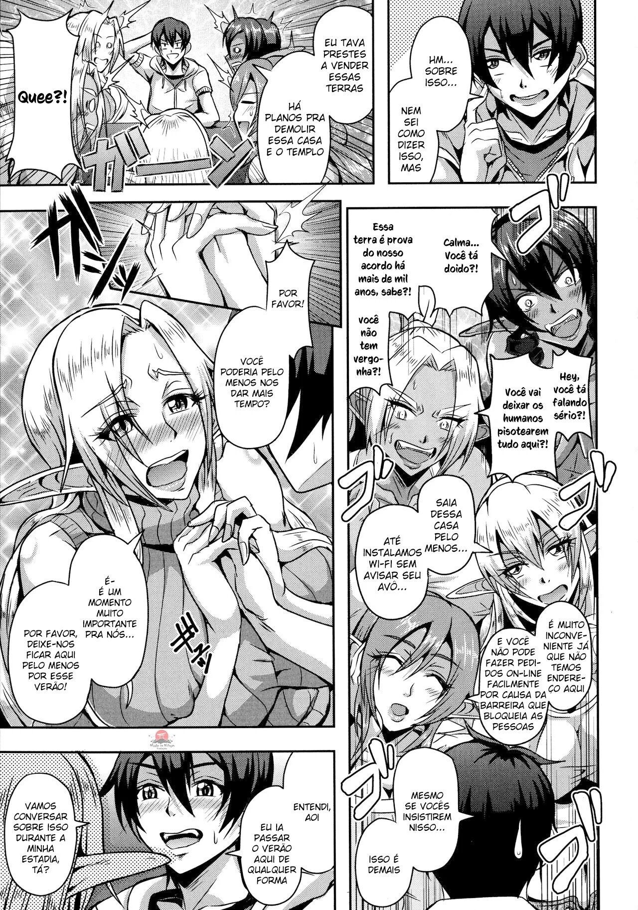 [Mifune Seijirou] Elf Harem no Mori to Kozukuri Keiyaku (Elf Harem Monogatari) [Portuguese-BR] [Bakai.org] 画像番号 11