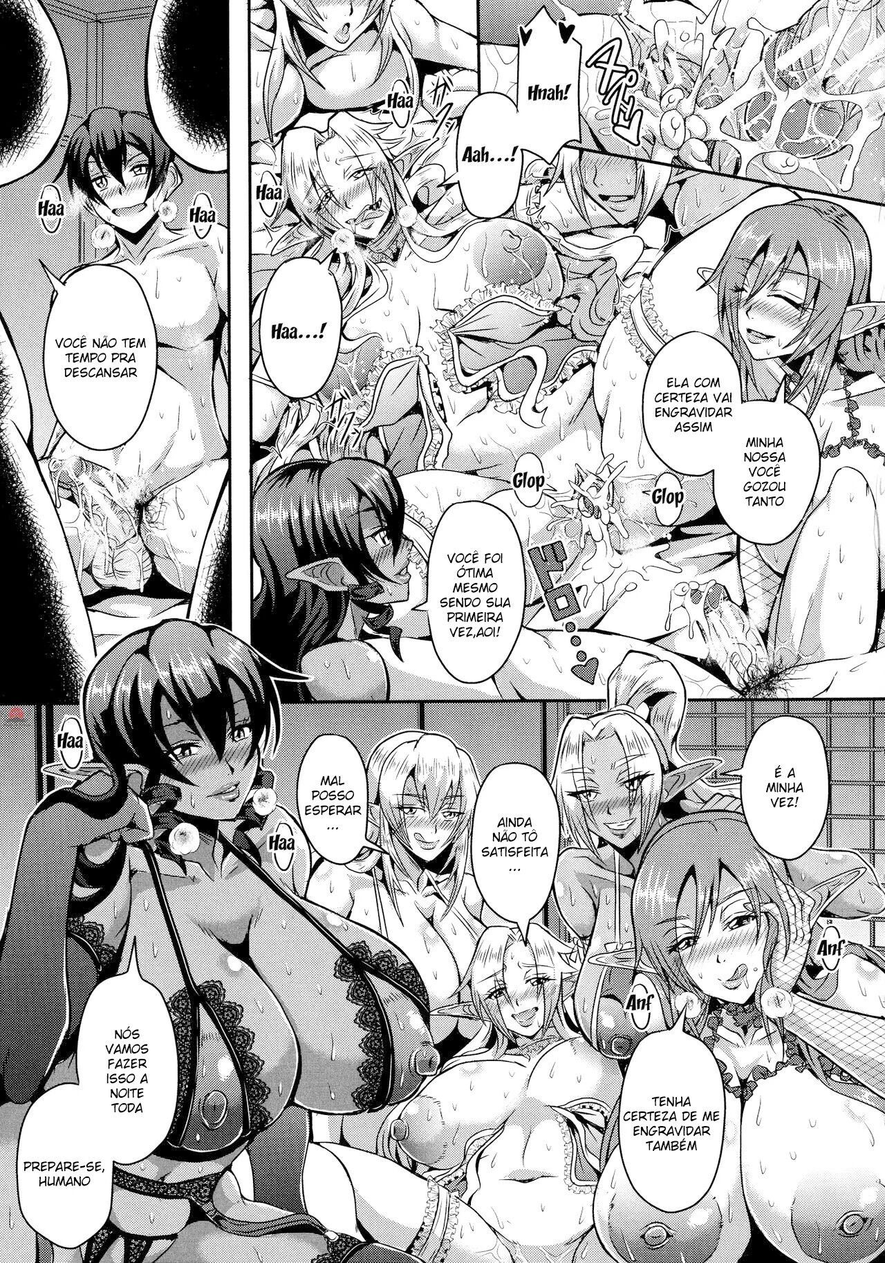 [Mifune Seijirou] Elf Harem no Mori to Kozukuri Keiyaku (Elf Harem Monogatari) [Portuguese-BR] [Bakai.org] 画像番号 28