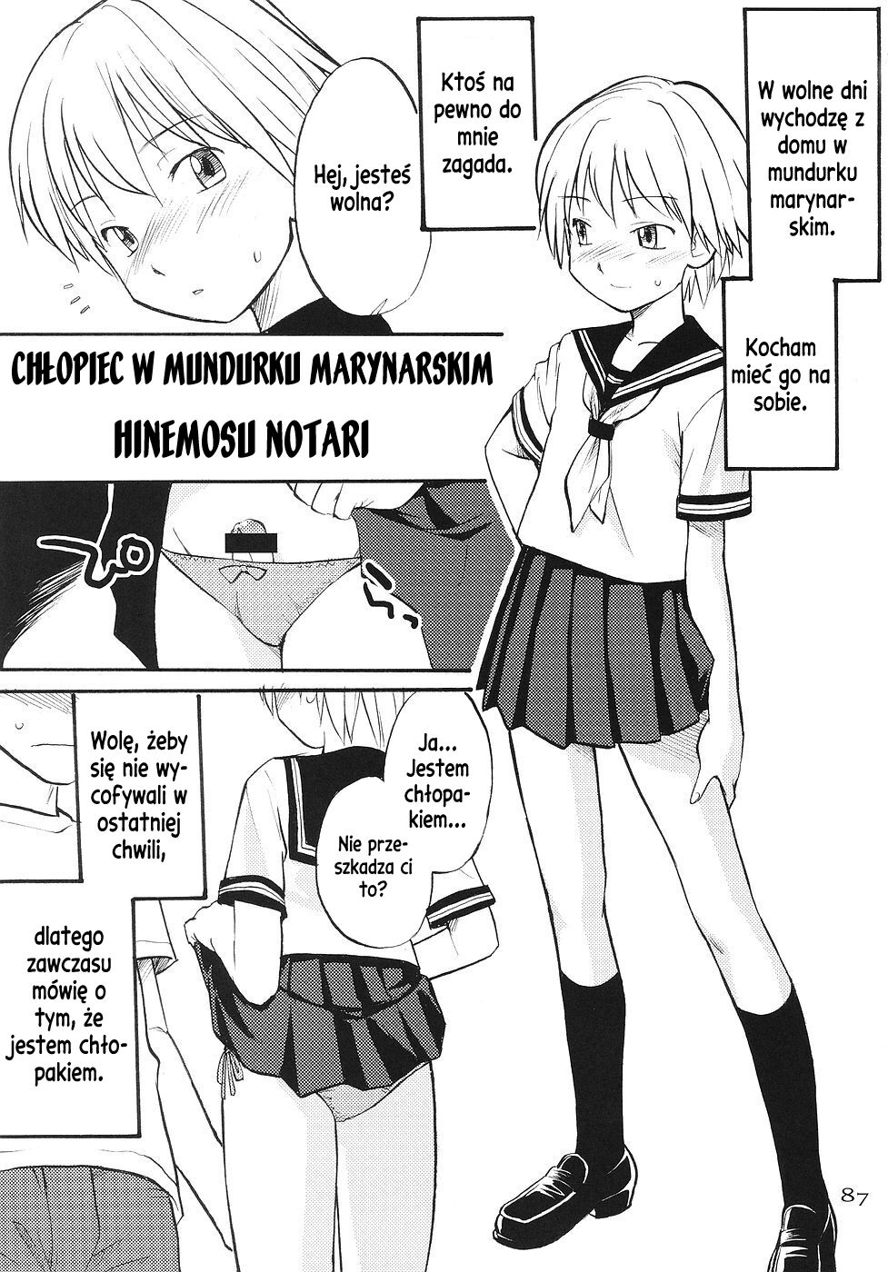 [Hinemosu Notari] Sailor Fuku to Otokonoko | Chłopiec w mundurku marynarskim [Polish] image number 1