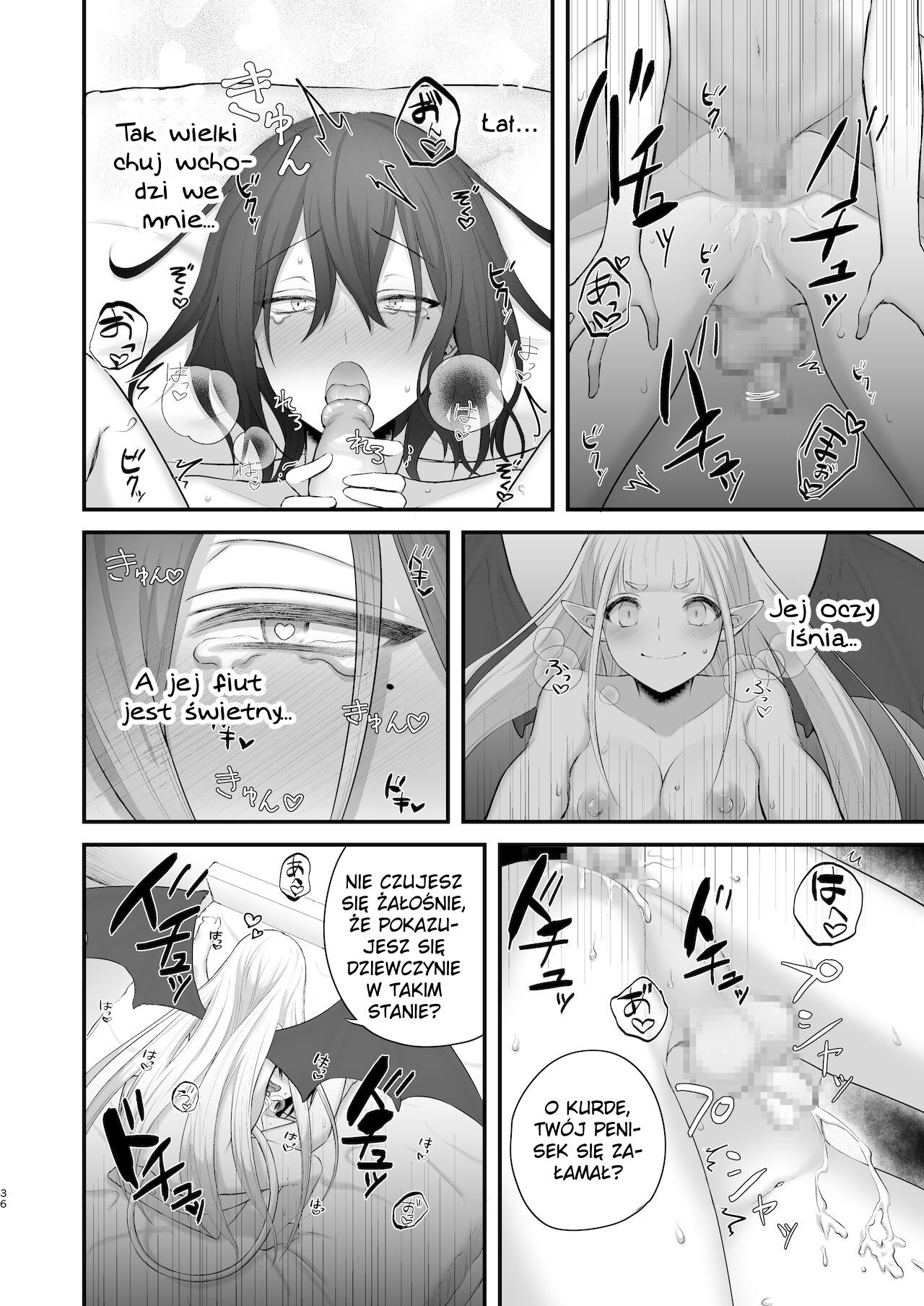 [Nikumayadorodou (Doro)] Osugaki ga Futanari Inma ni Wakaraserareru Hon | Książka, w której bachor otrzymuje lekcję od sukkuba futanari [Polish] image number 35