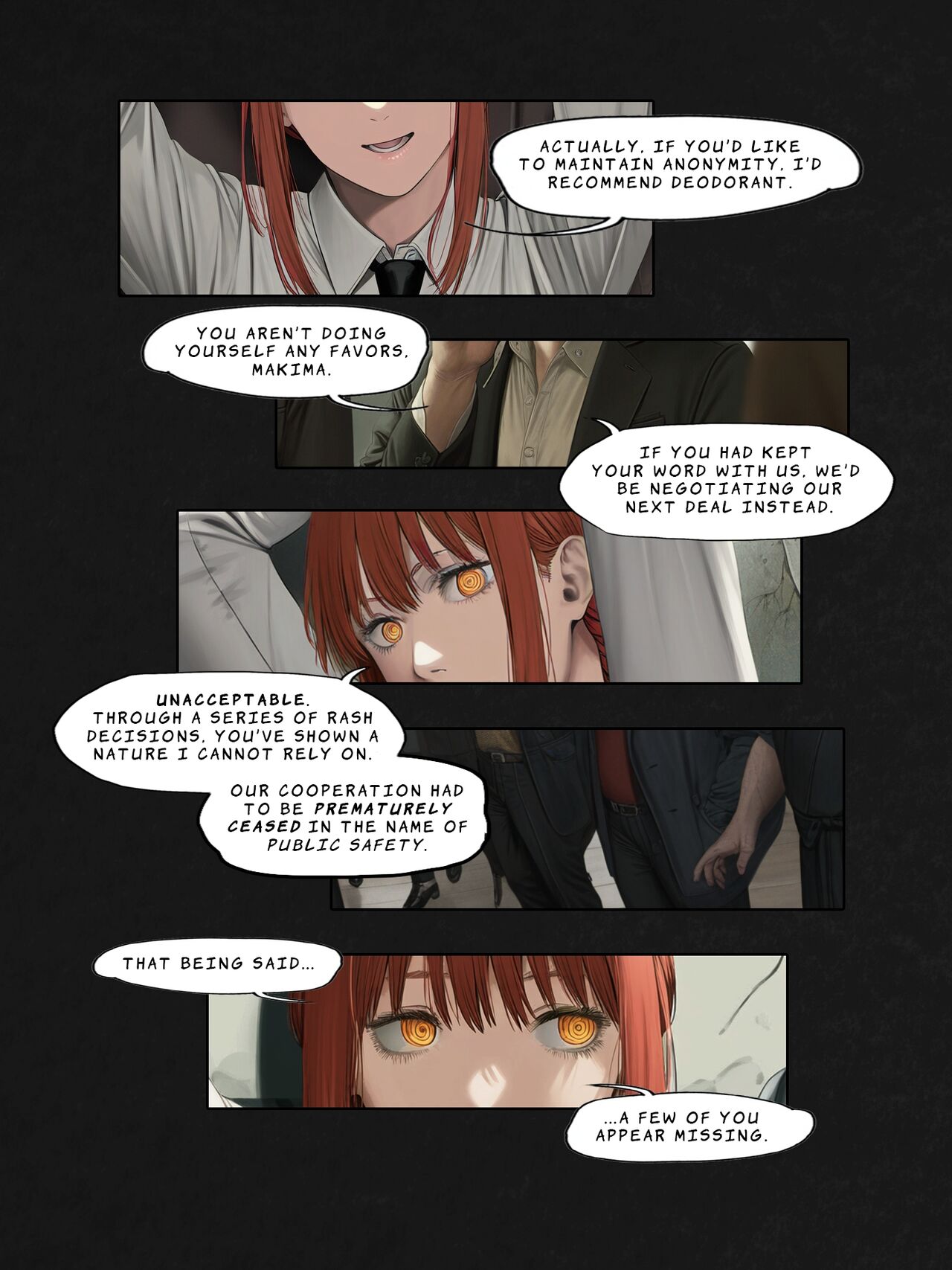 A Makima Doujin: The Day They Controlled a Devil [FEFanatica/AI Assisted] numero di immagine  11