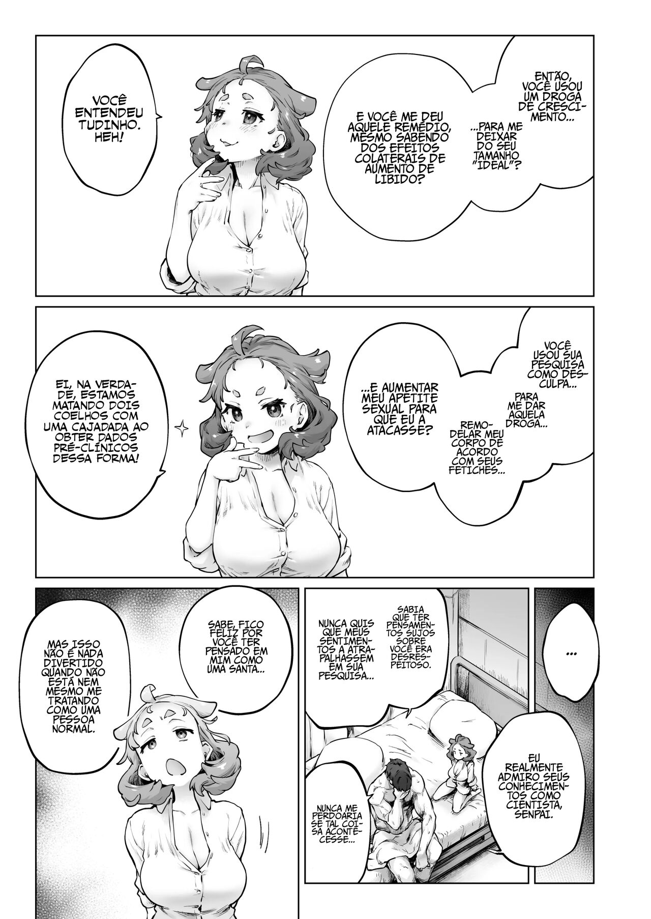 [Sago Jou (Seura Isago)] Chimikko Bakunyuu Hakase no Seiheki | O Fetiche de Uma Certa Baixinha Peituda [Portuguese-BR] image number 13